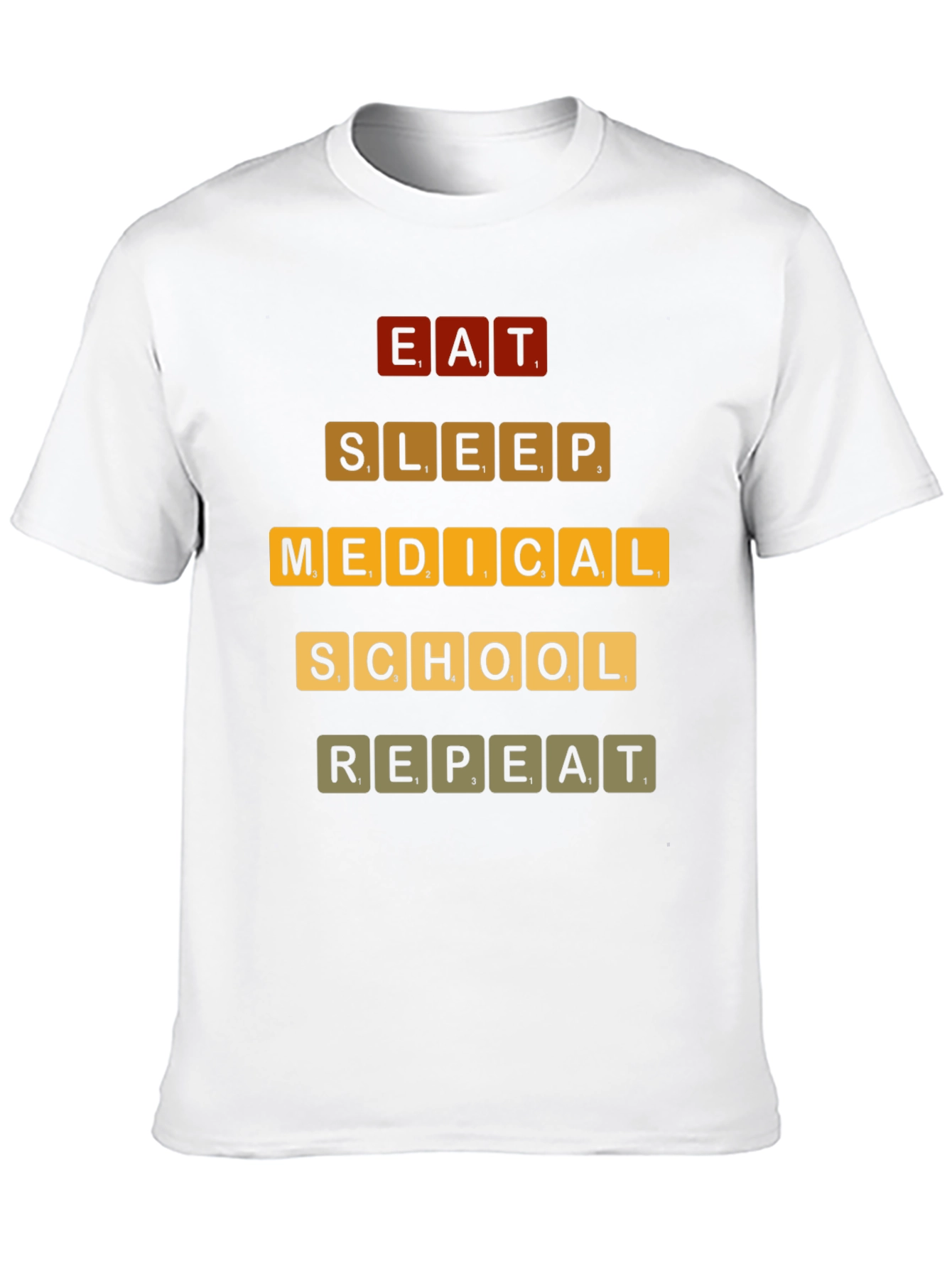 Eat Sleep Medical School Repeat Graphic T-Shirt
