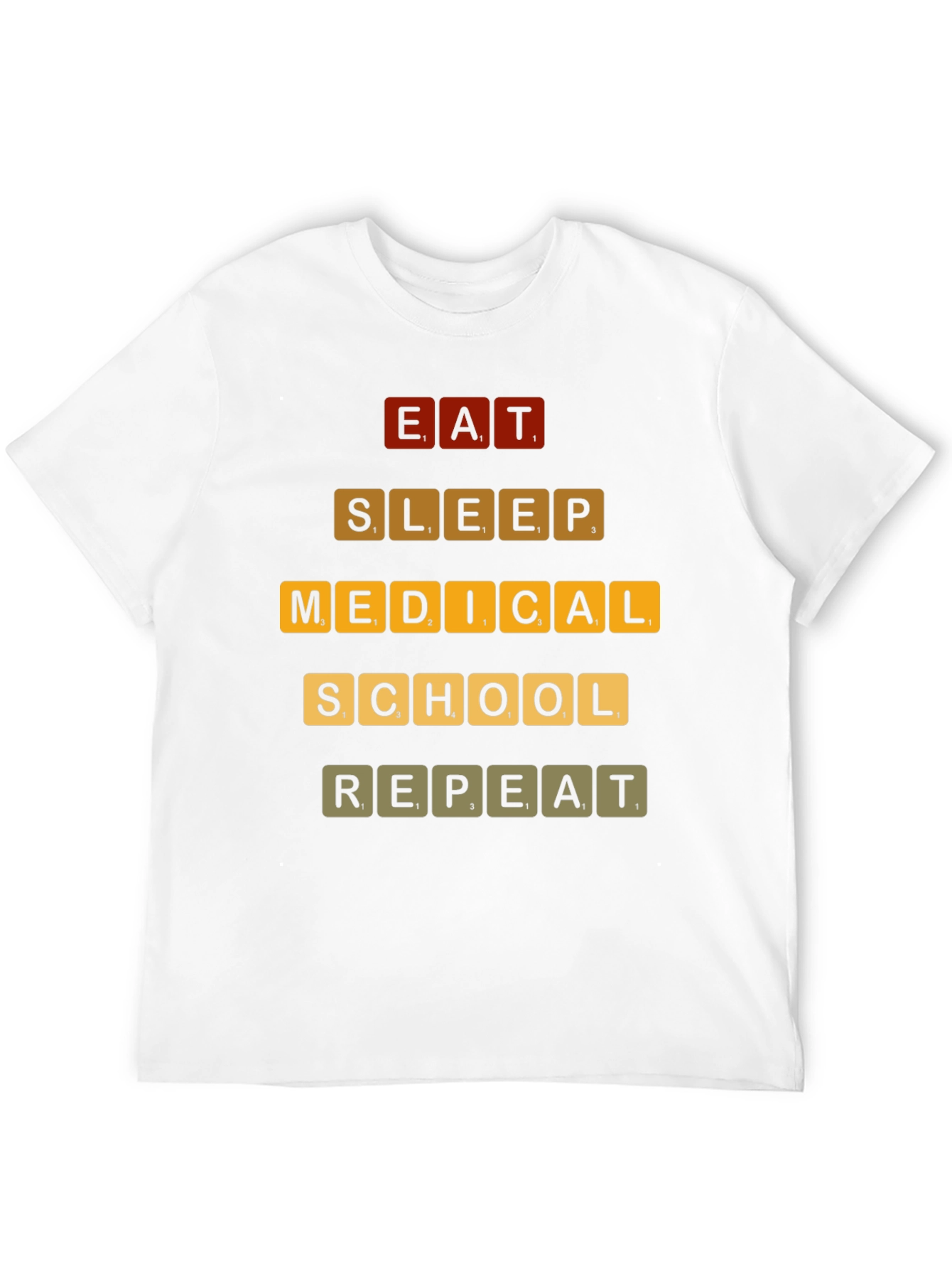 Eat Sleep Medical School Repeat Graphic T-Shirt