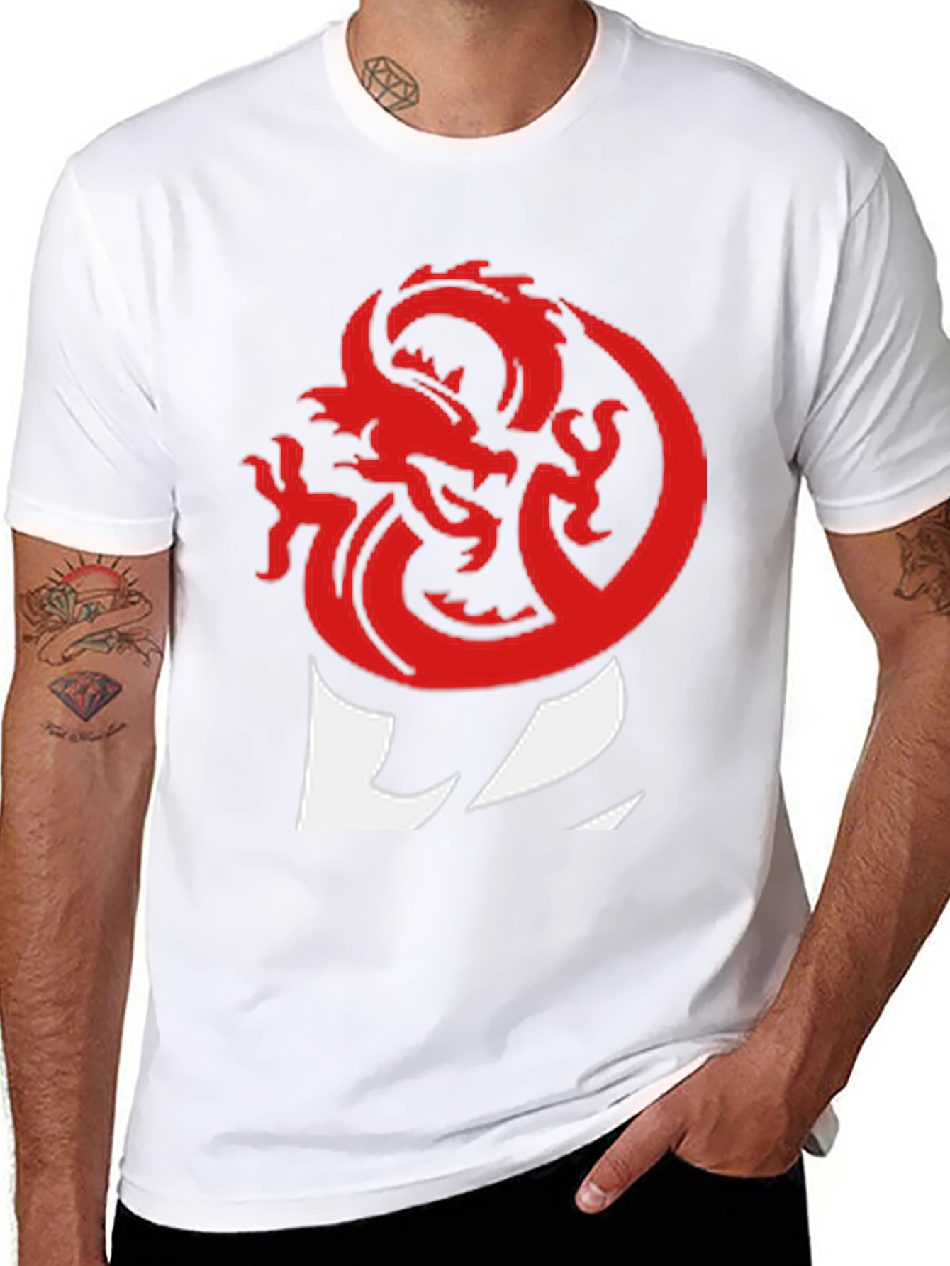 Red Dragon D&D T-Shirt - Black