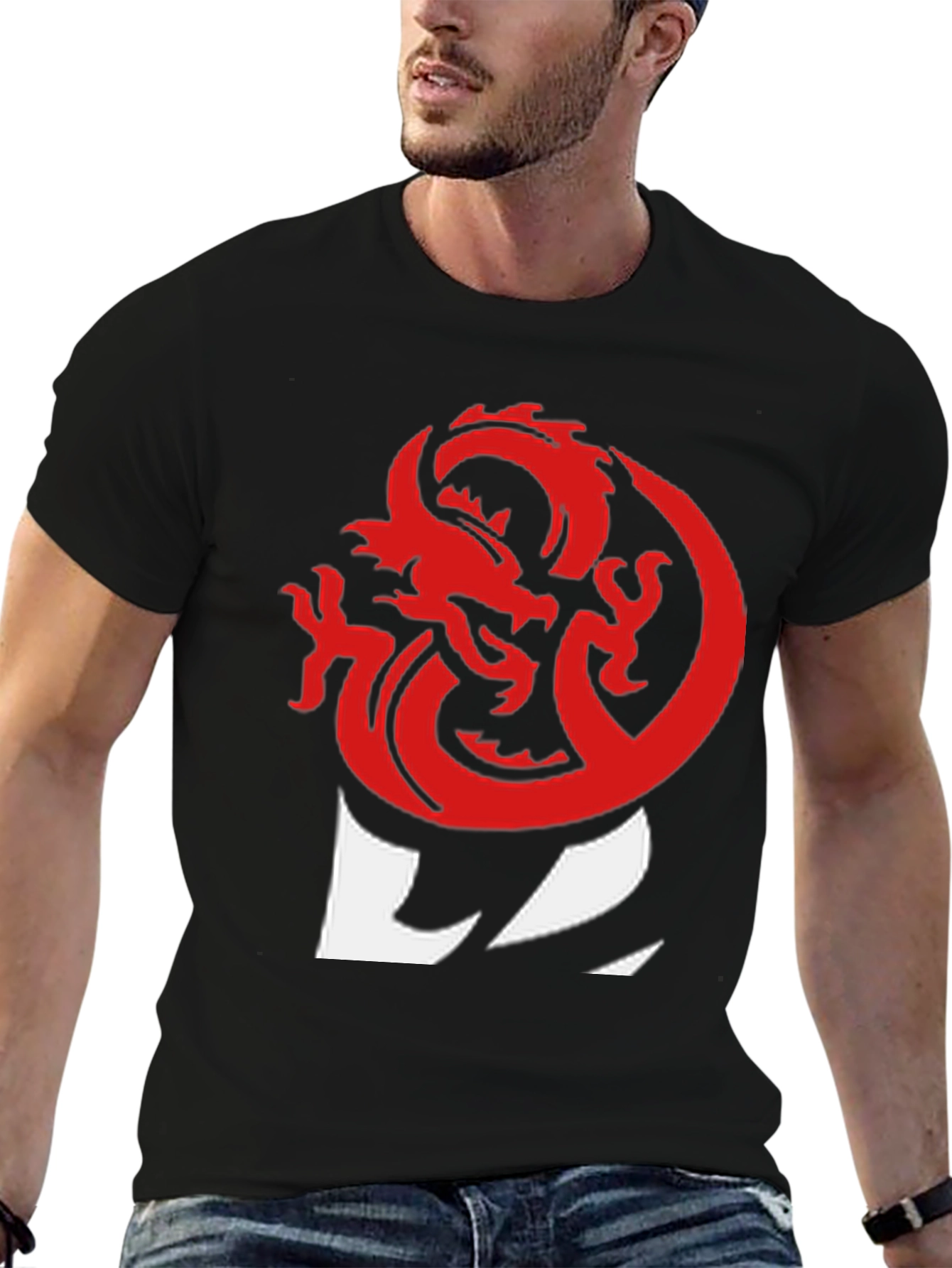 Red Dragon D&D T-Shirt - Black