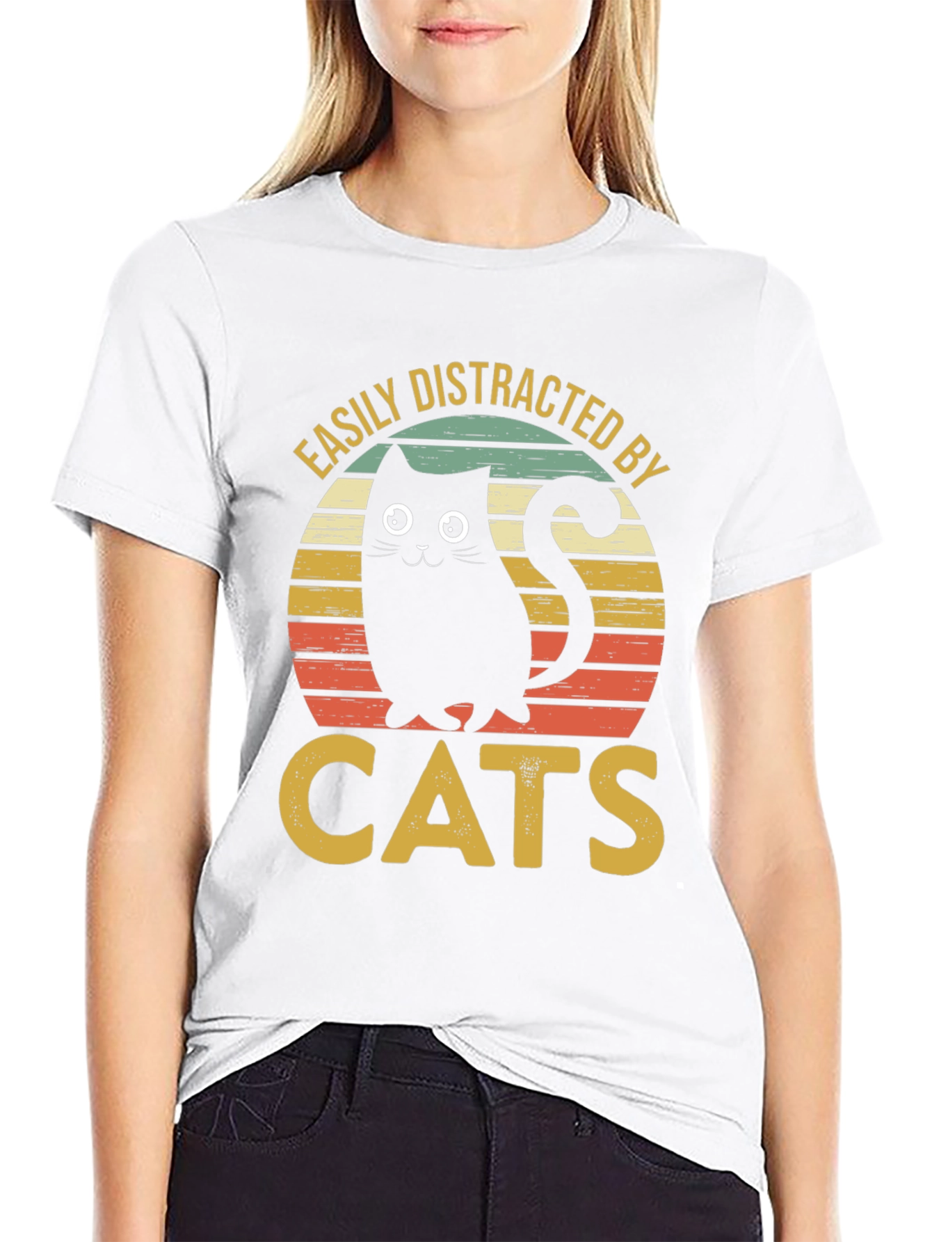 Easily Distracted By Cats T-Shirt
