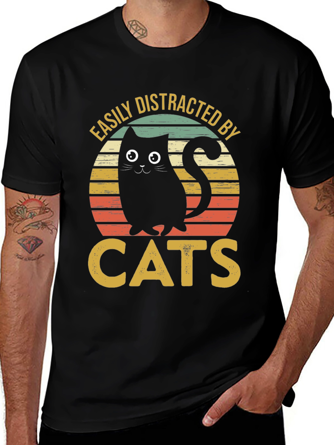 Easily Distracted By Cats T-Shirt