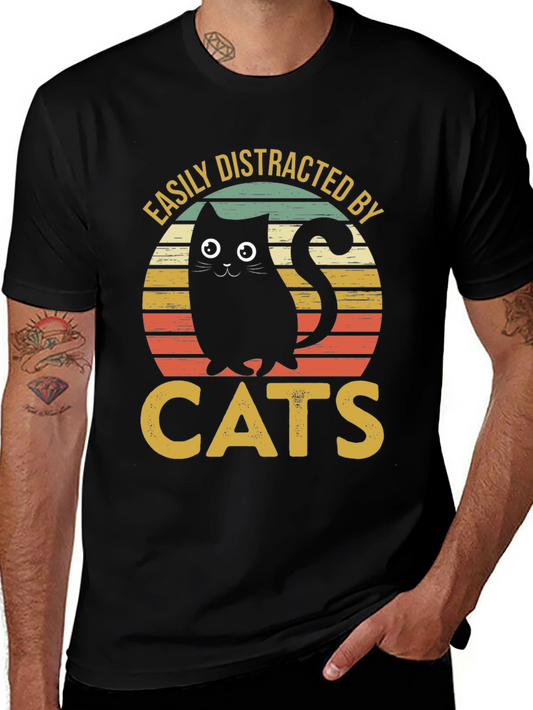 Easily Distracted By Cats T-Shirt
