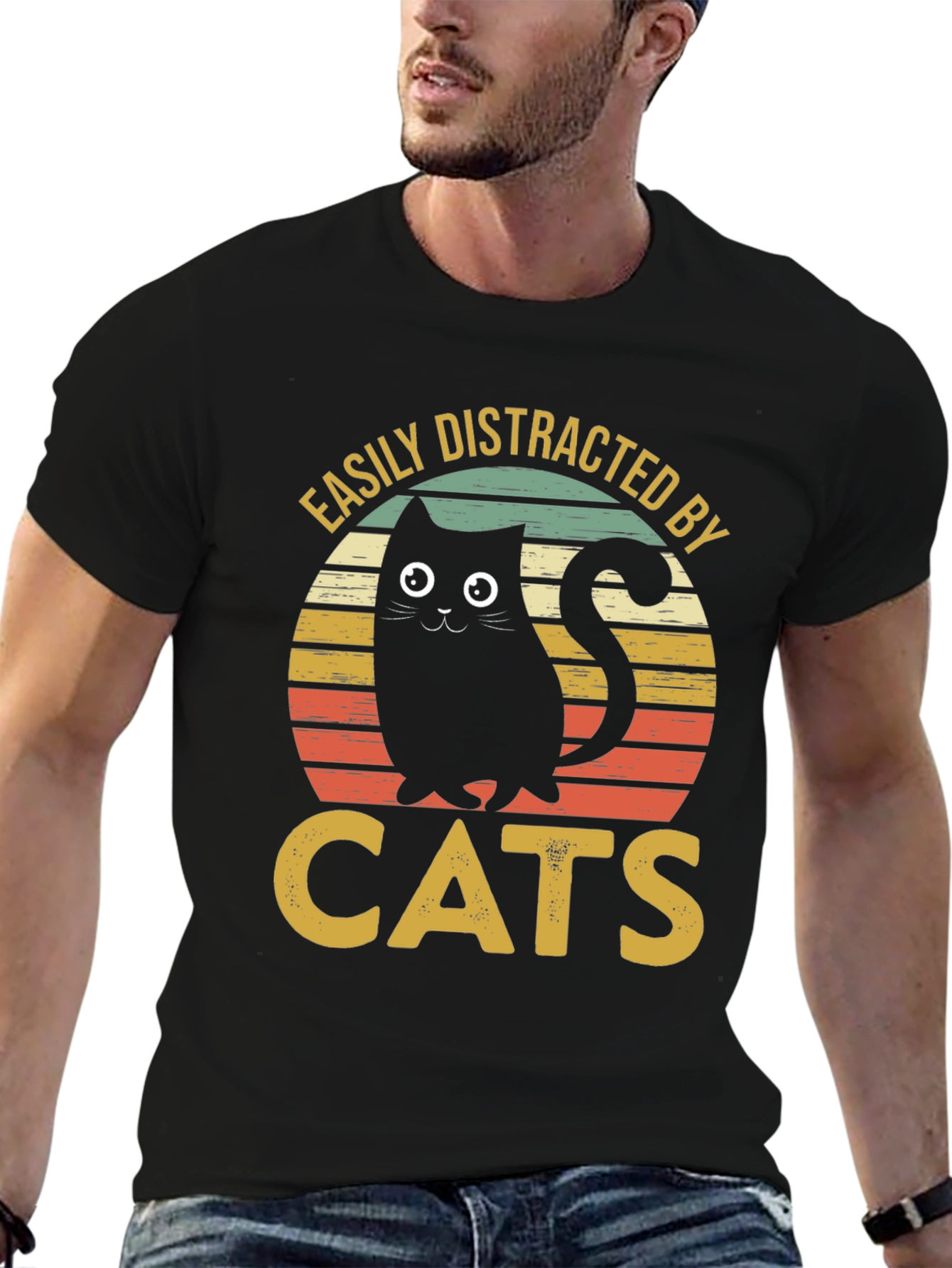 Easily Distracted By Cats T-Shirt