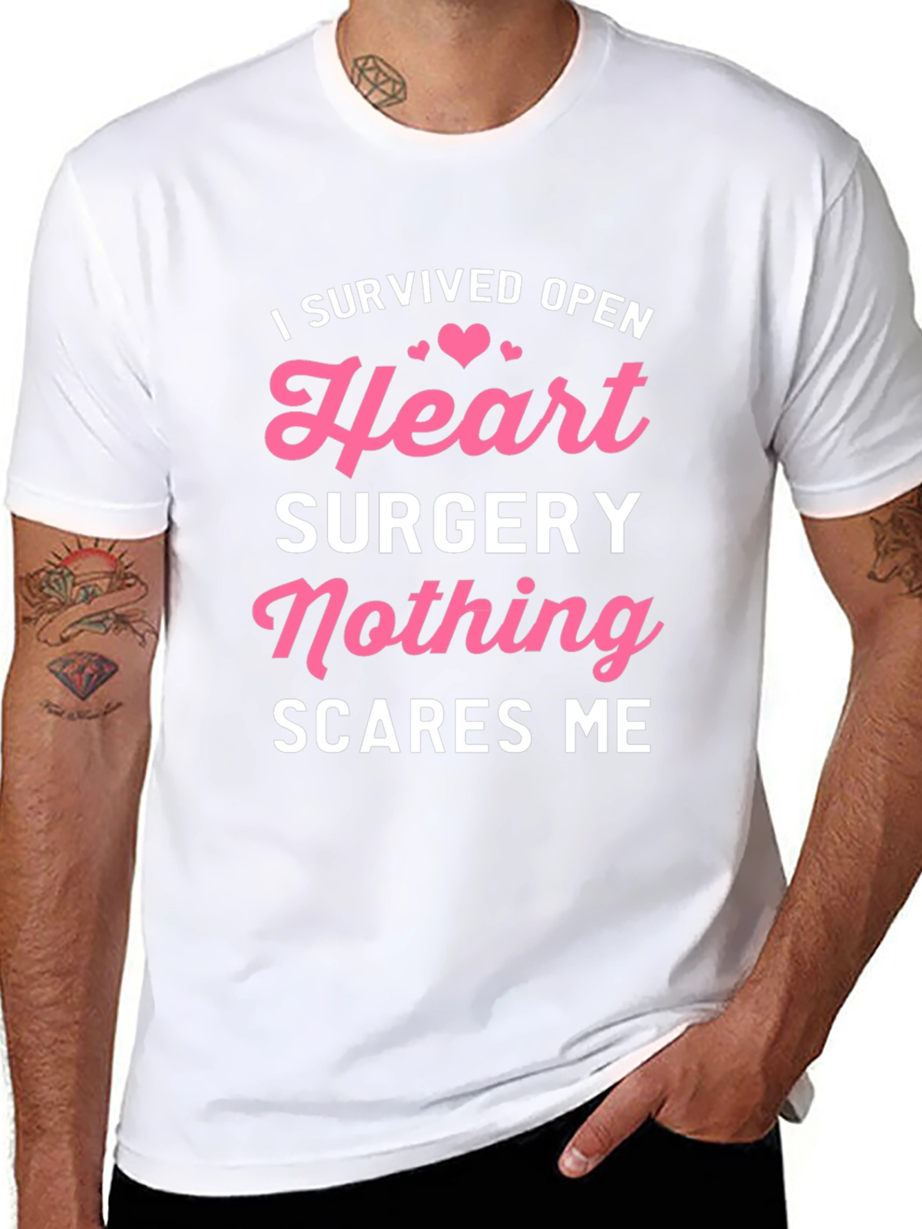 Heart Surgery Survivor T-Shirt: Nothing Scares Me