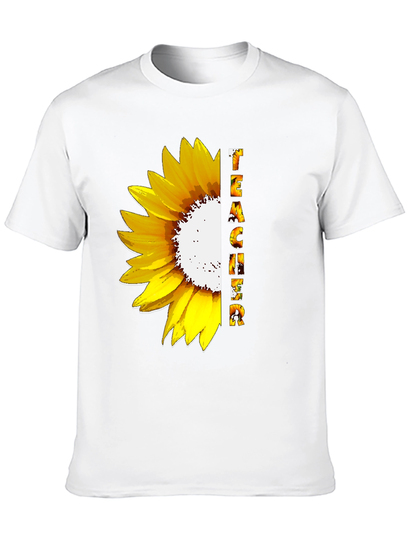 Sunflower Teacher Graphic T-Shirt