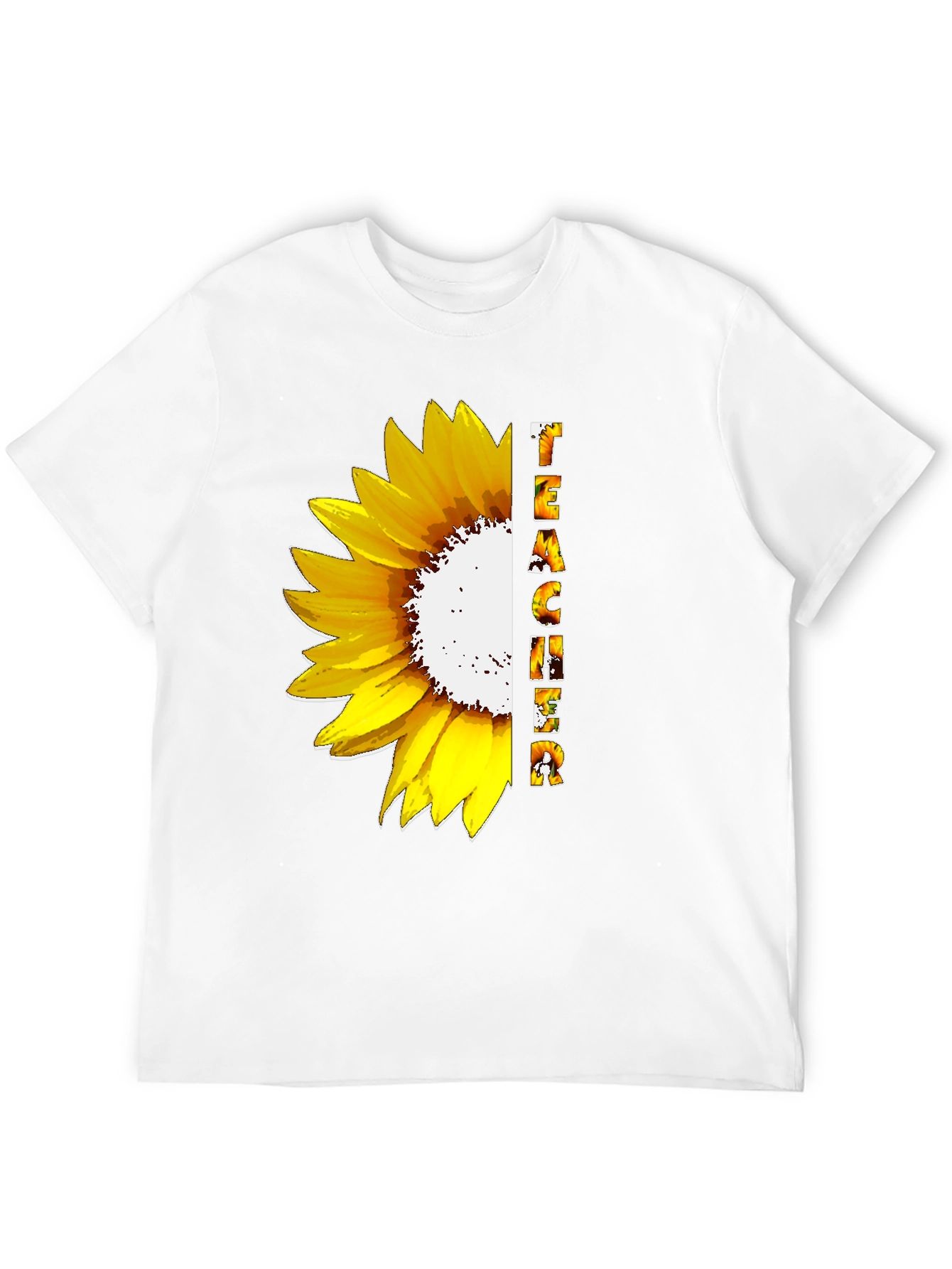 Sunflower Teacher Graphic T-Shirt