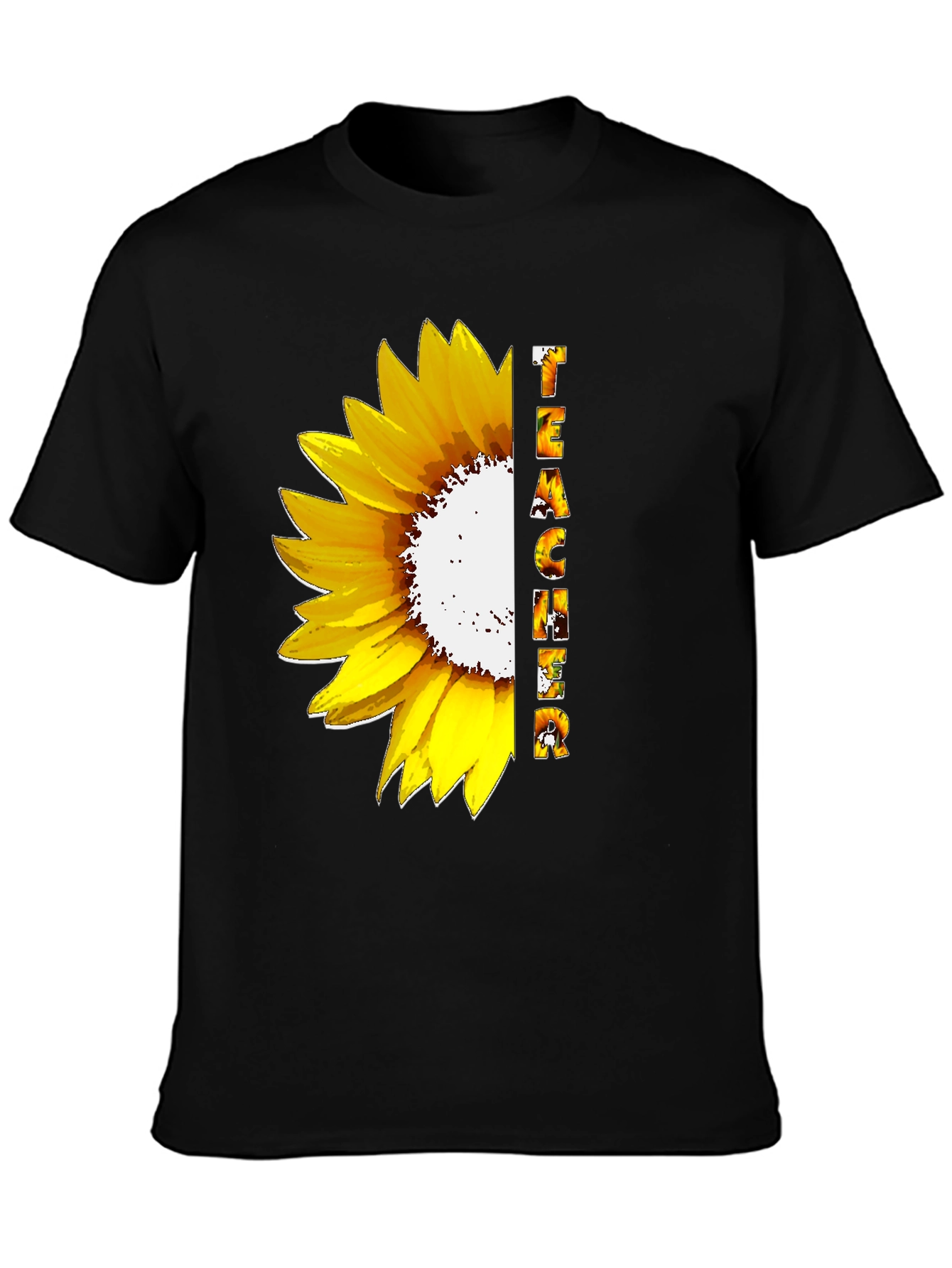 Sunflower Teacher Graphic T-Shirt