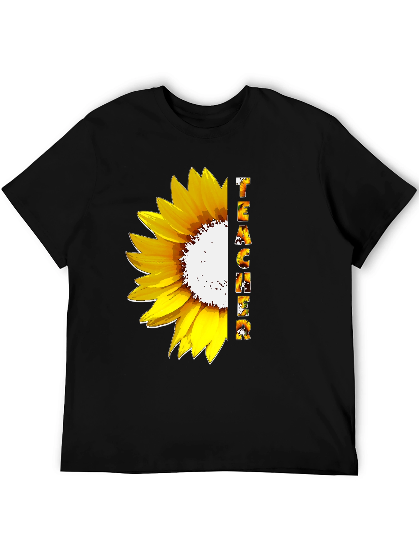Sunflower Teacher Graphic T-Shirt