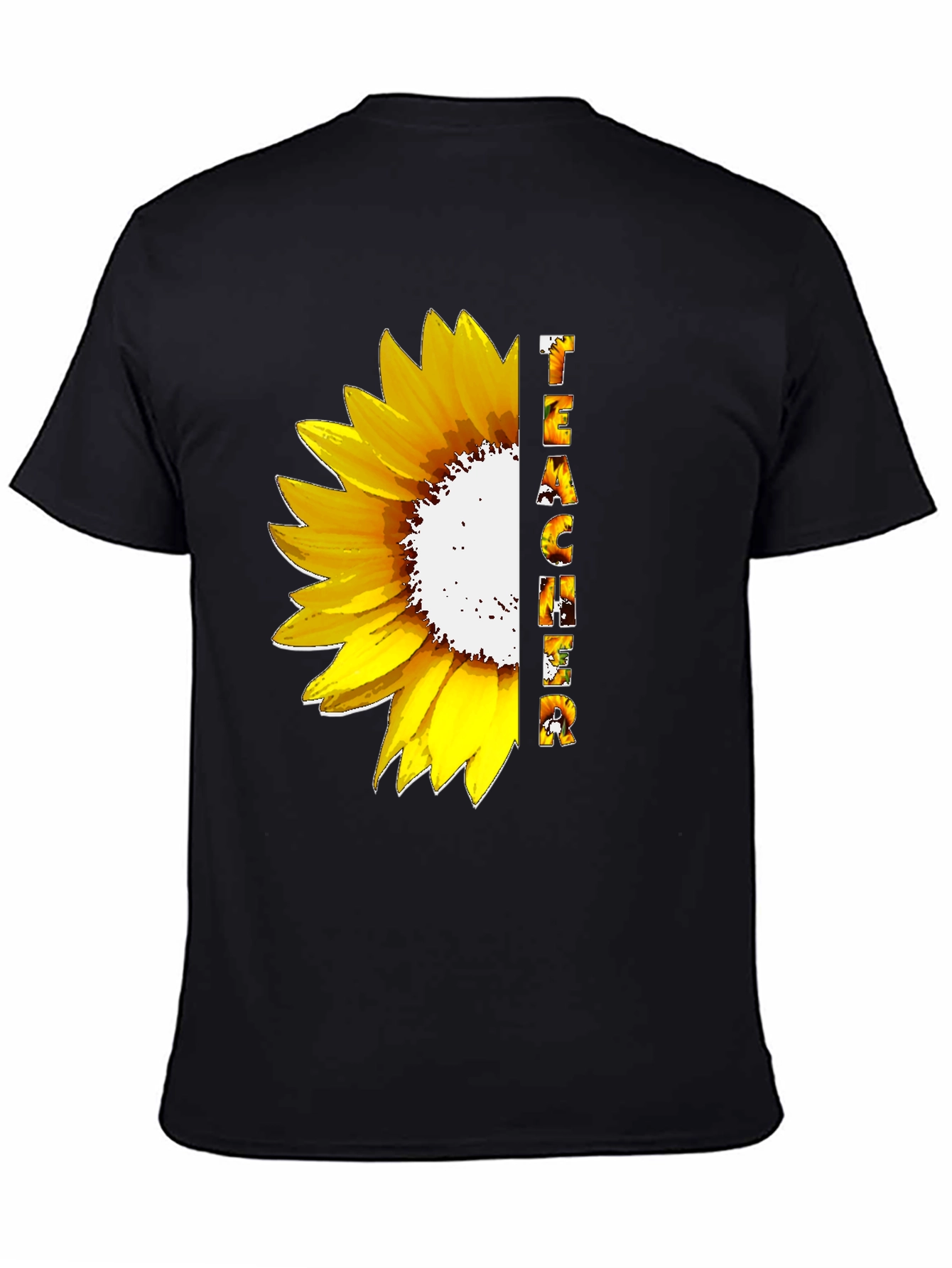 Sunflower Teacher Graphic T-Shirt
