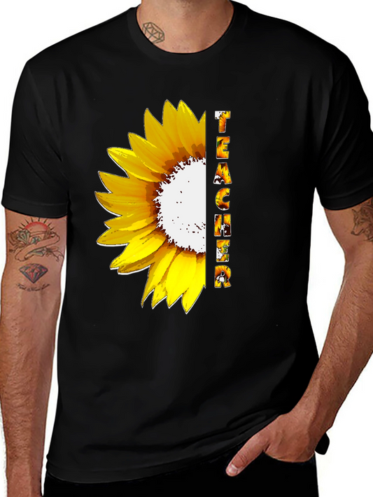 Sunflower Teacher Graphic T-Shirt