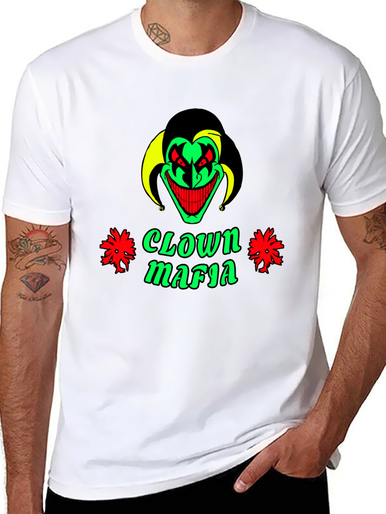 Clown Mafia Graphic Tee - Mens Black T-Shirt
