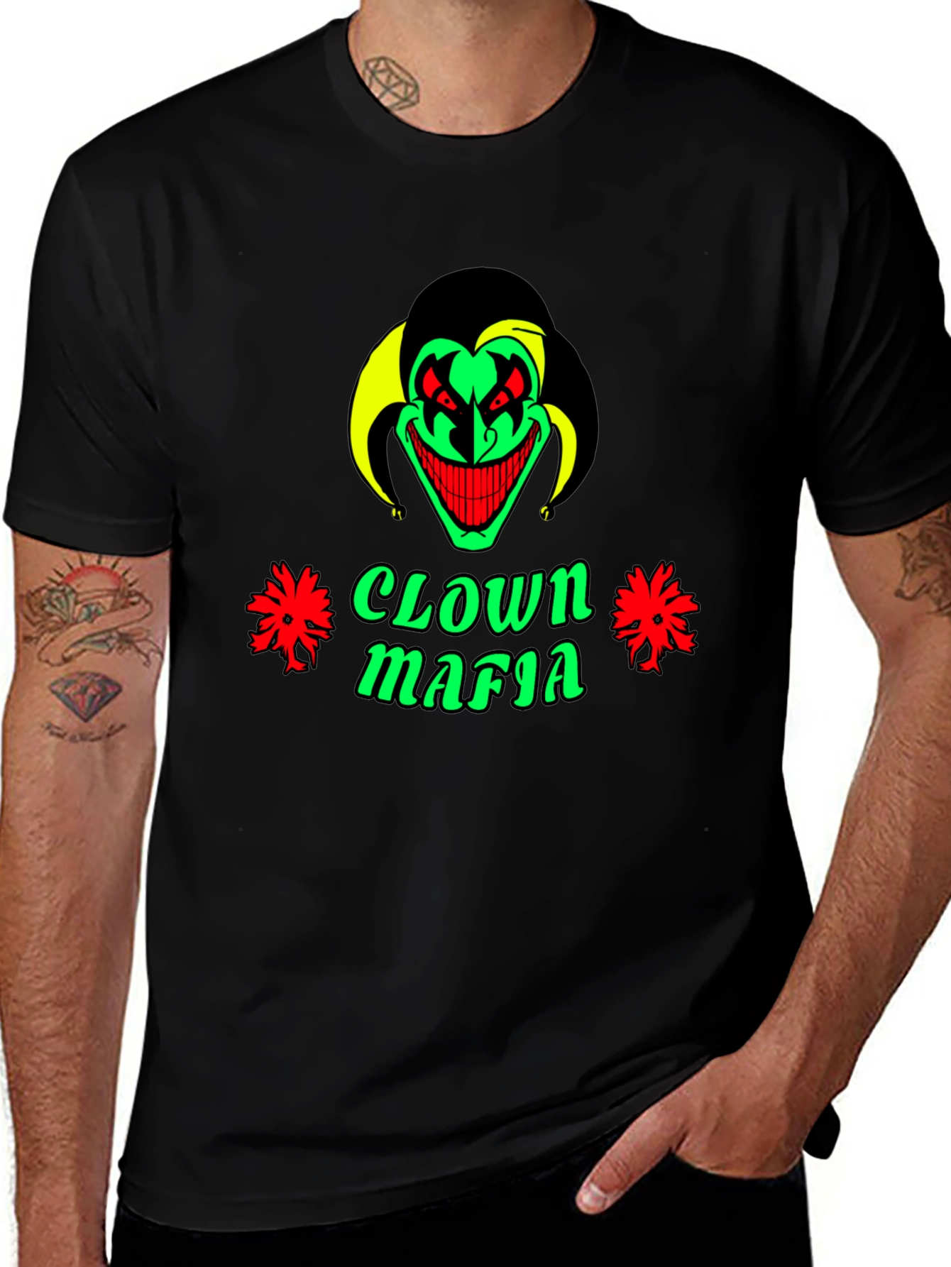 Clown Mafia Graphic Tee - Mens Black T-Shirt