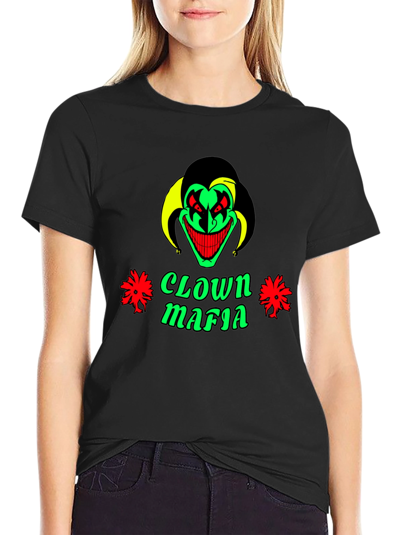 Clown Mafia Graphic Tee - Mens Black T-Shirt