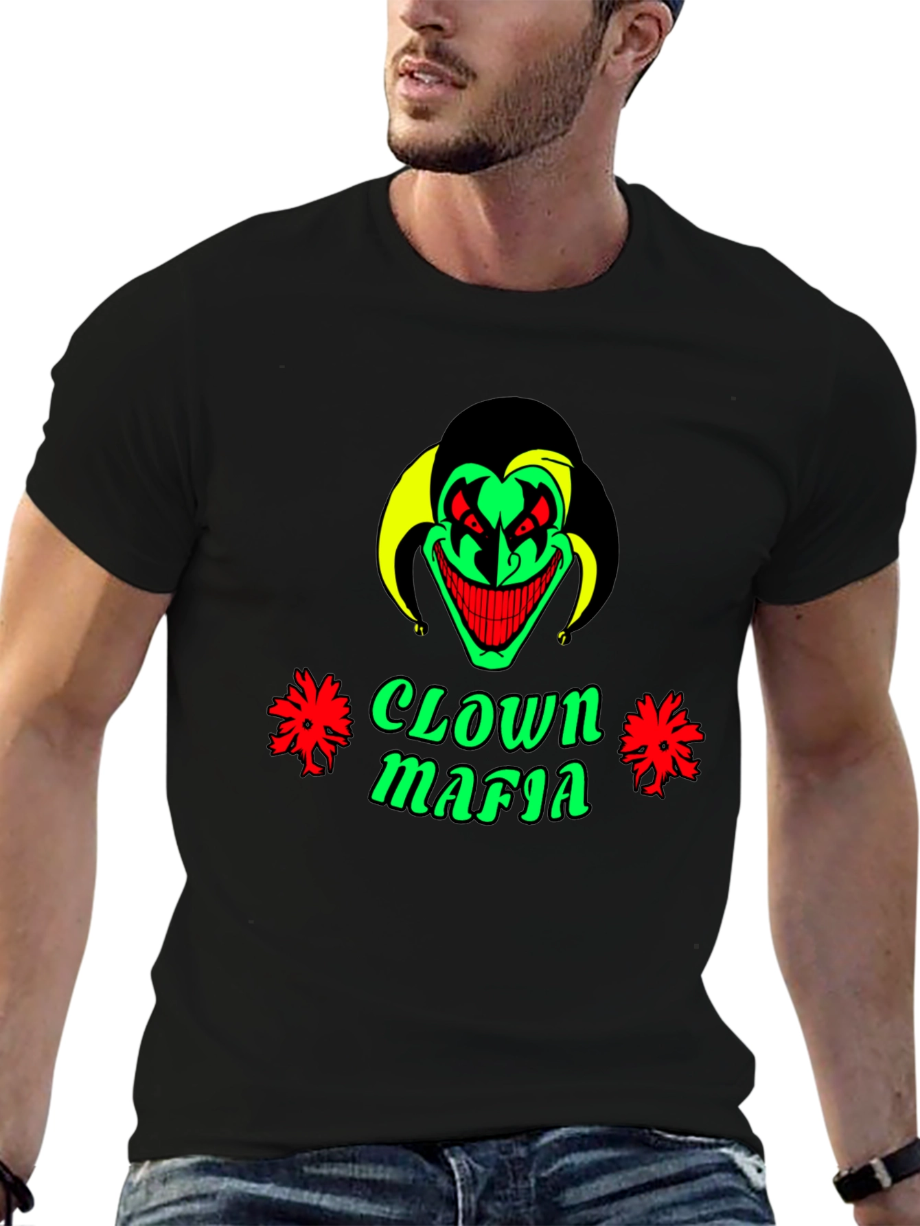 Clown Mafia Graphic Tee - Mens Black T-Shirt