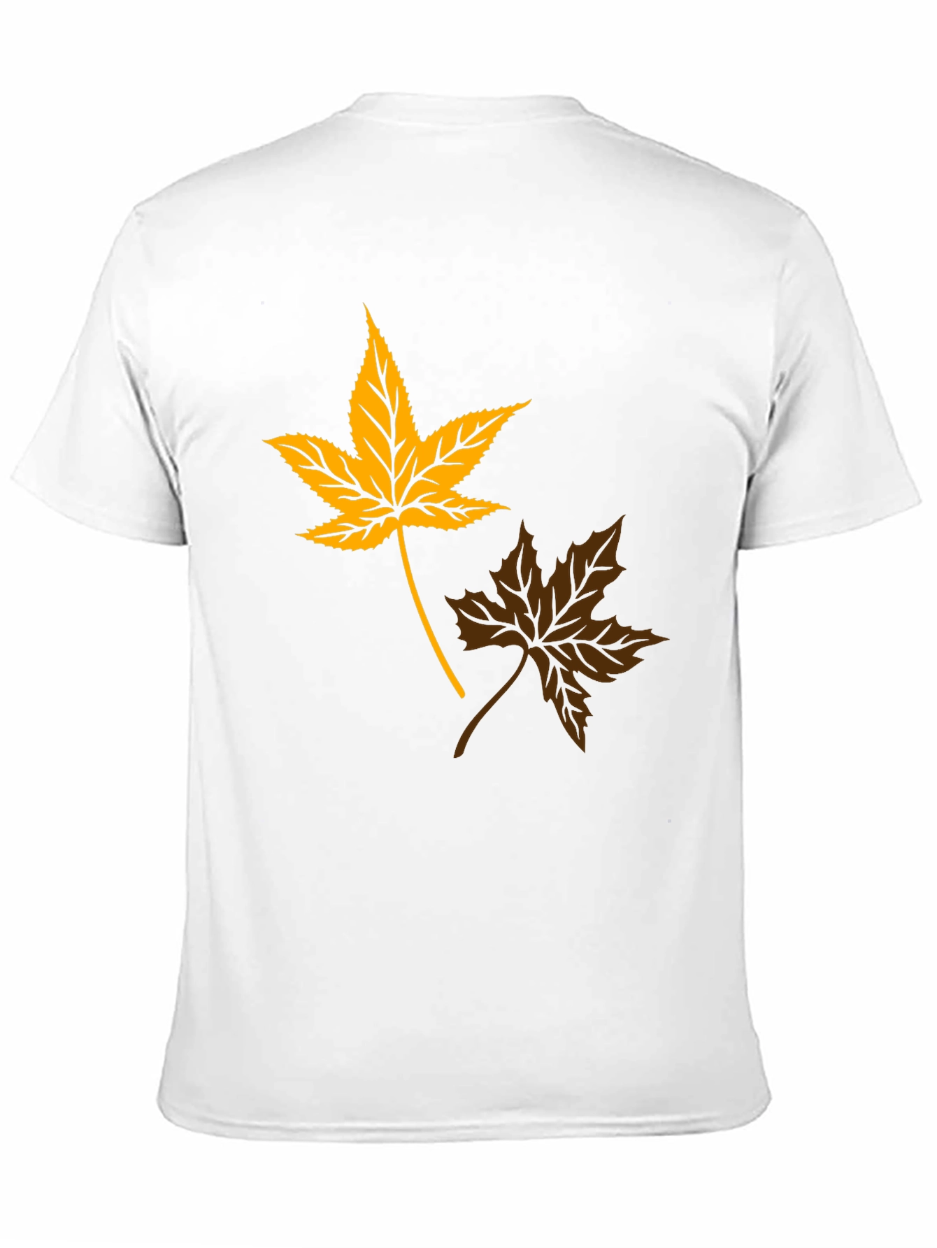 Autumn Leaf Graphic Tee - Stylish Black T-Shirt