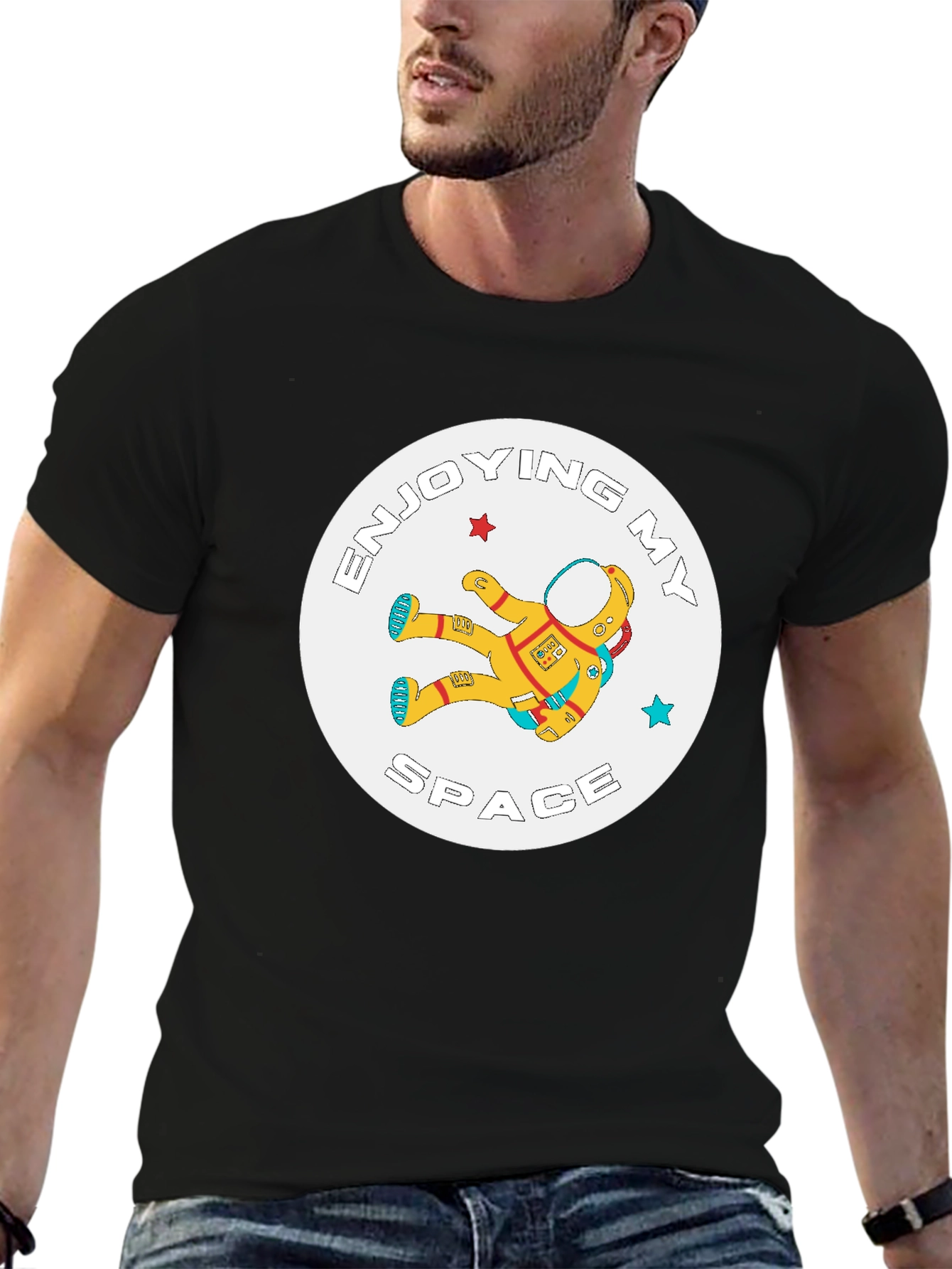 Enjoying My Space Astronaut Graphic T-Shirt