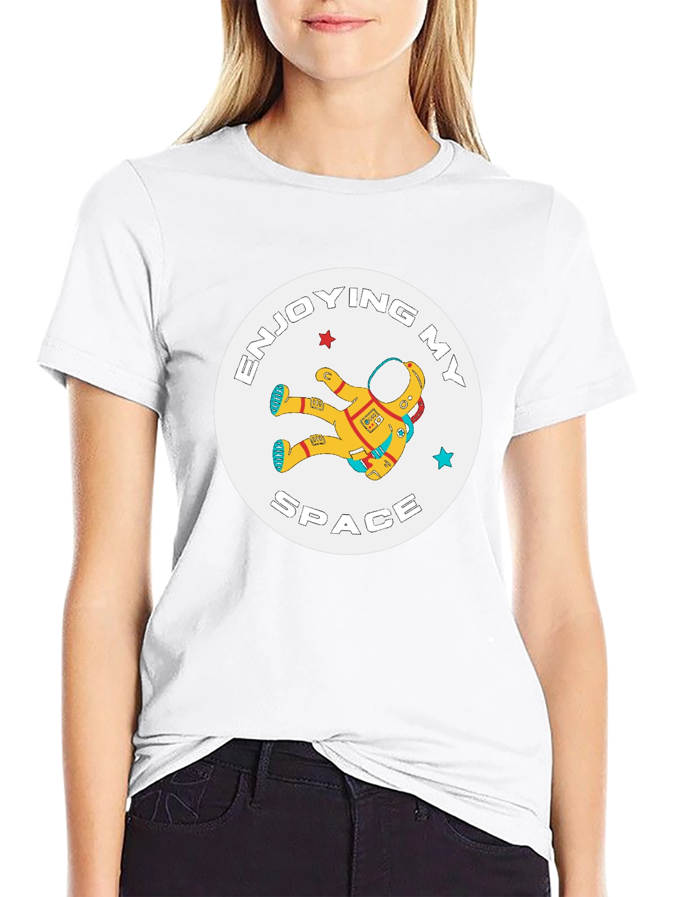 Enjoying My Space Astronaut Graphic T-Shirt