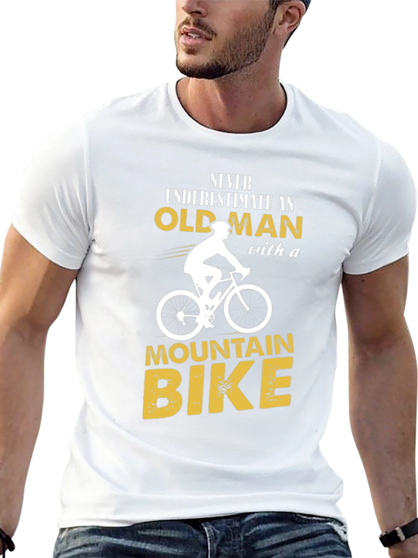 Old Man Mountain Bike Graphic T-Shirt
