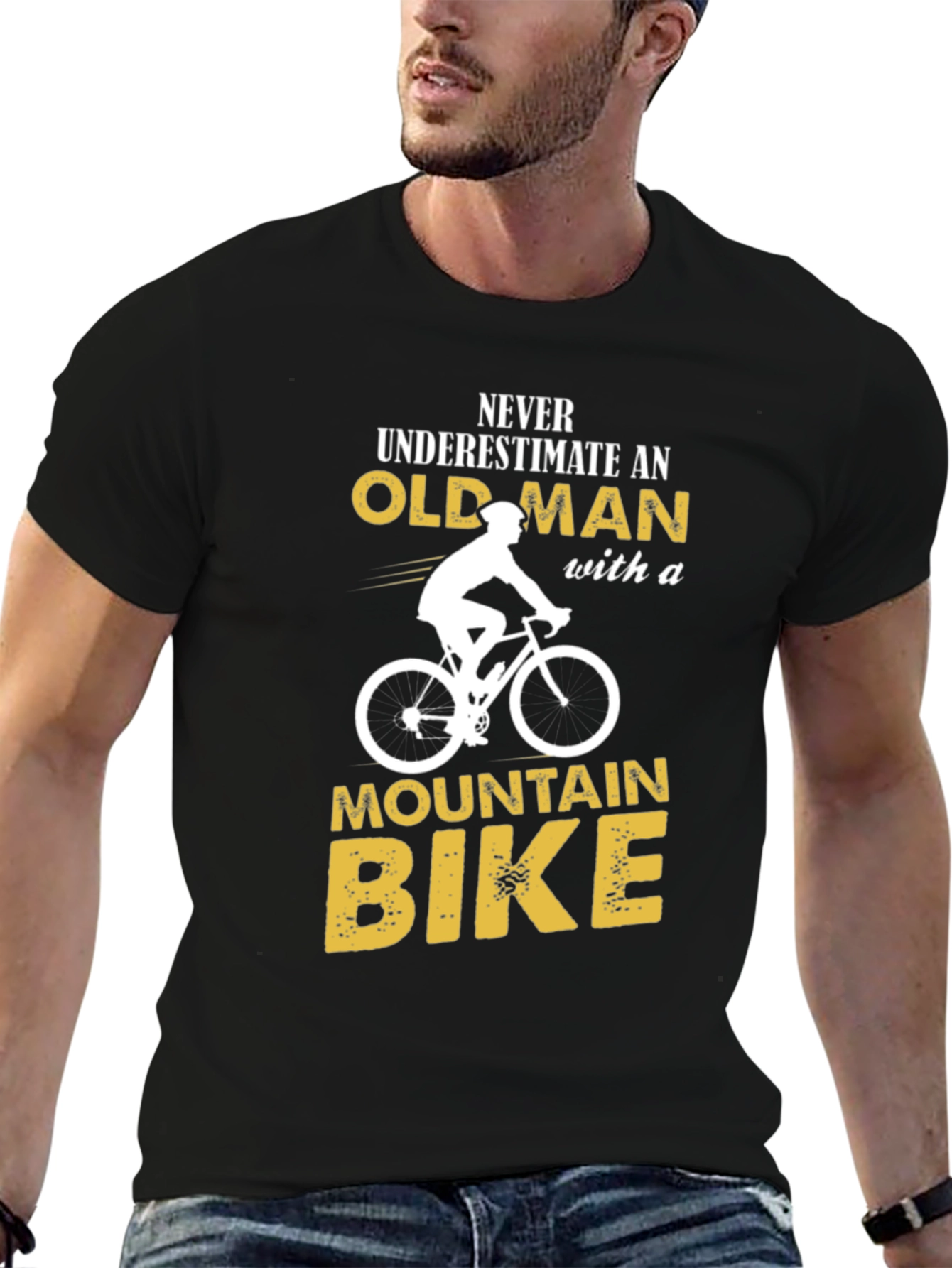 Old Man Mountain Bike Graphic T-Shirt