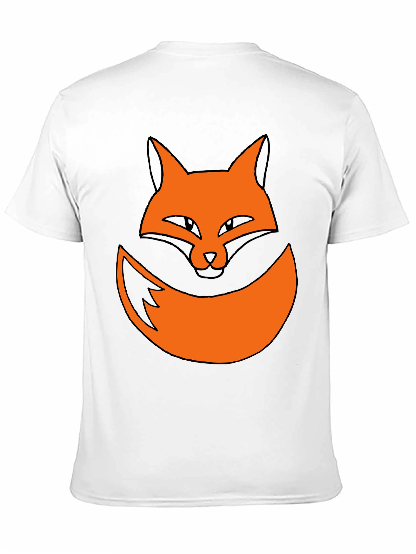 Fox Graphic Black T-Shirt - Novelty Animal Tee