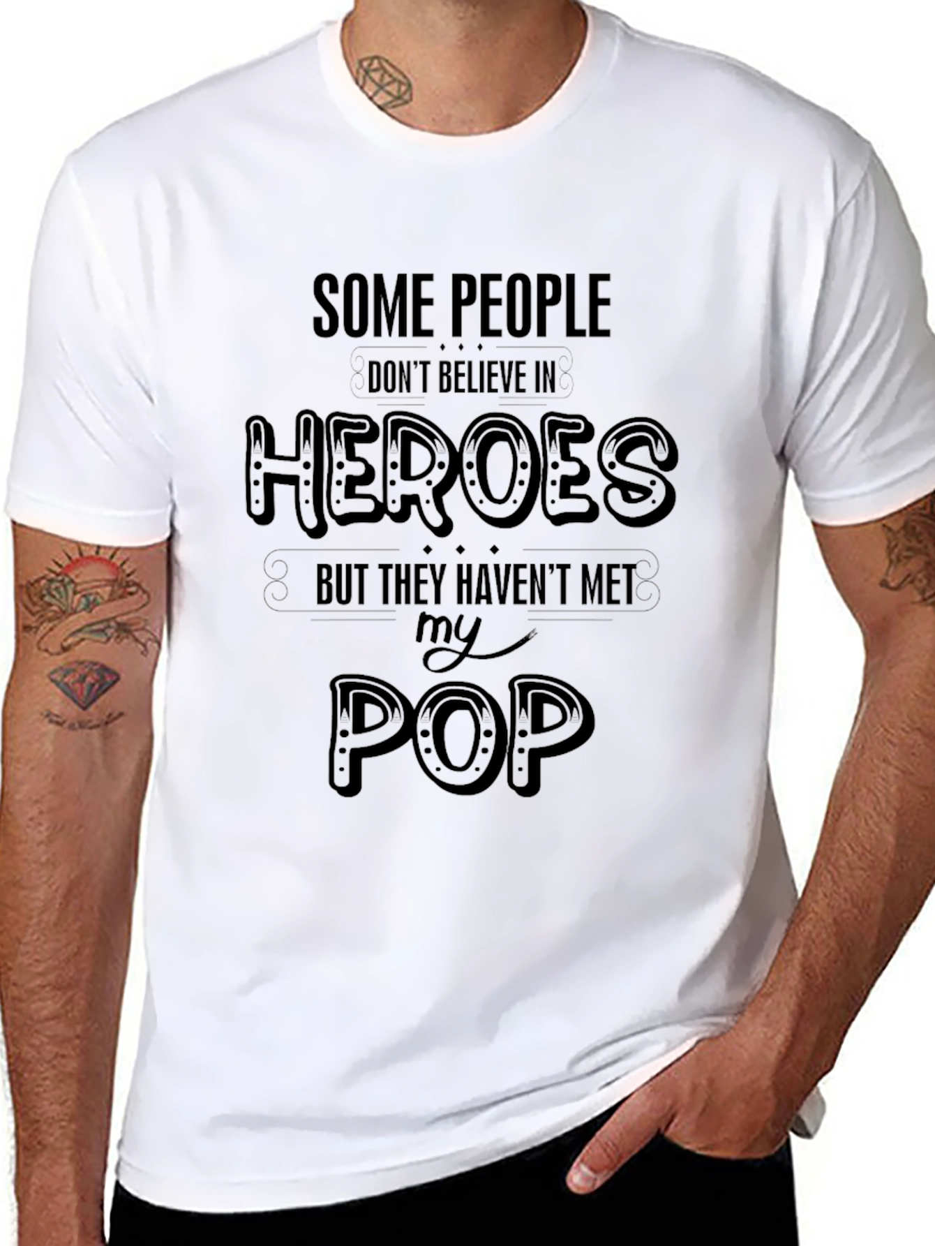 Heroes Pop T-Shirt - Fathers Day Gift