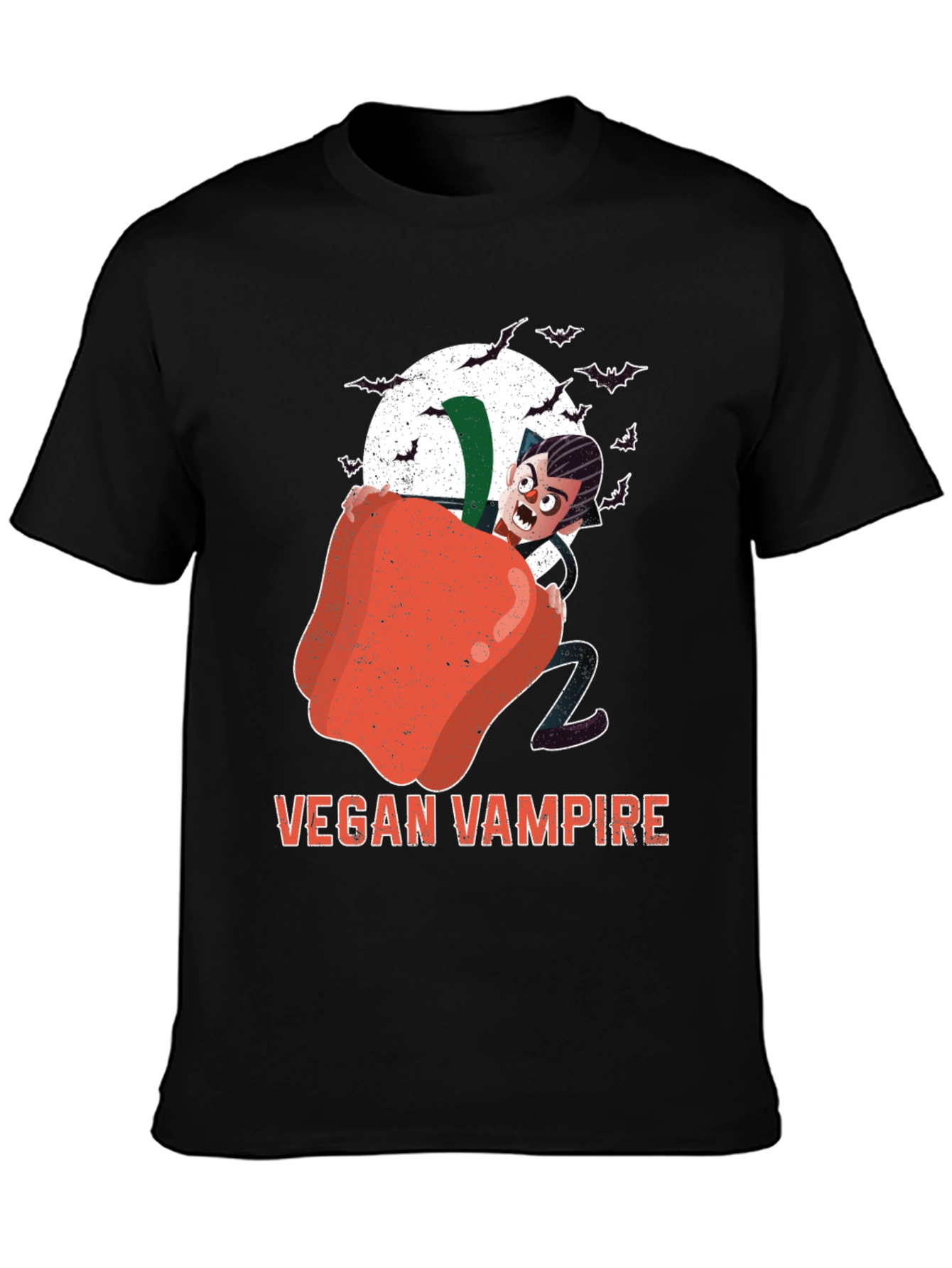 Vegan Vampire Graphic T-Shirt - Halloween Apparel