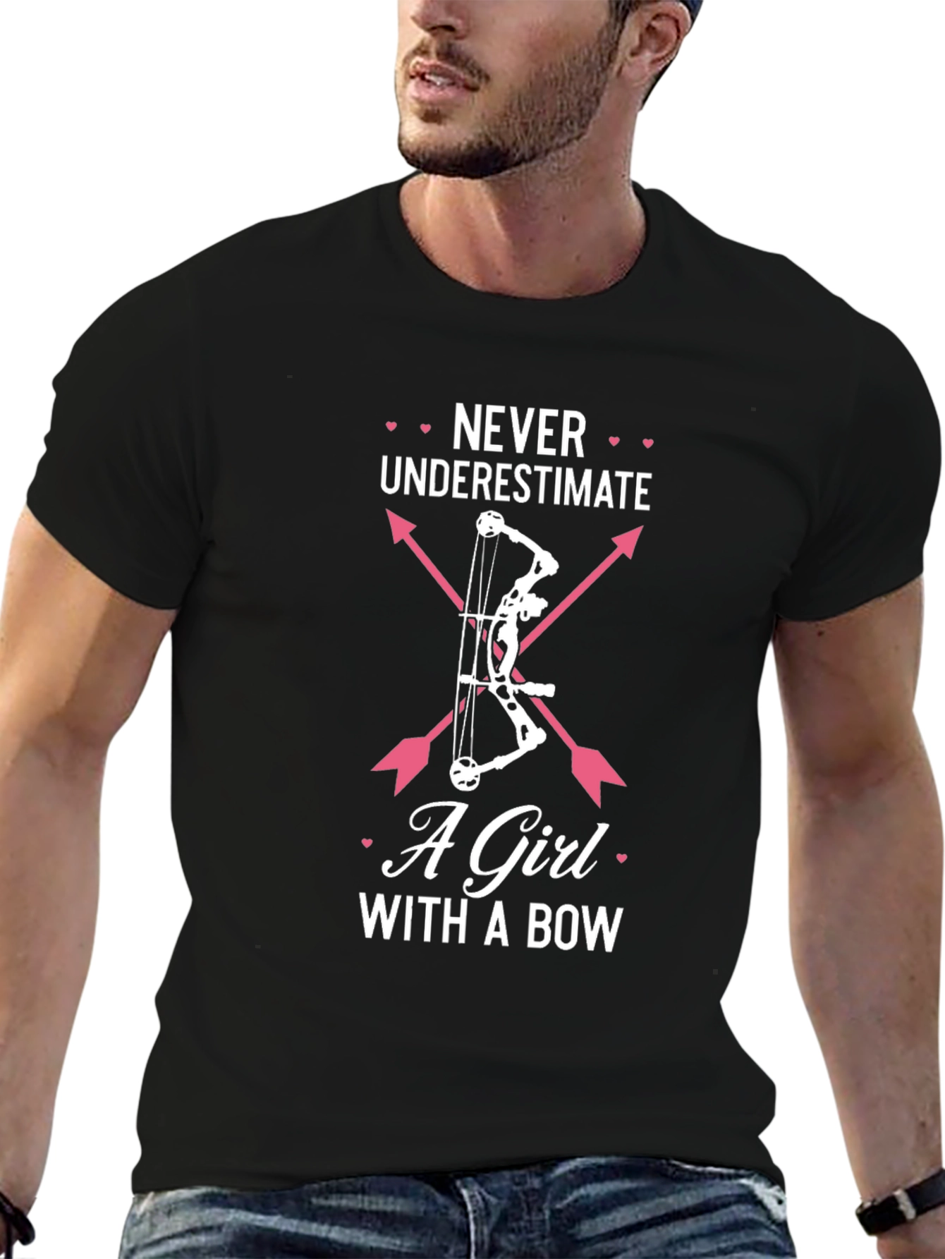 Never Underestimate A Girl With A Bow T-Shirt