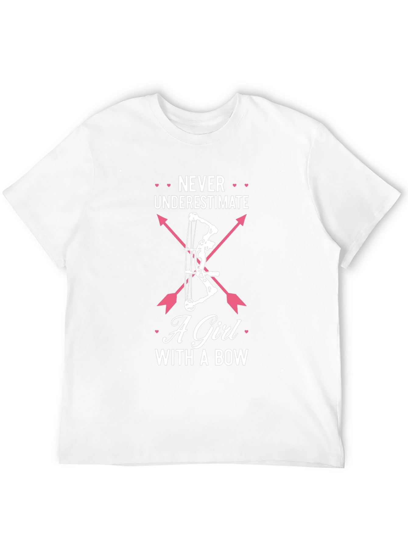 Never Underestimate A Girl With A Bow T-Shirt