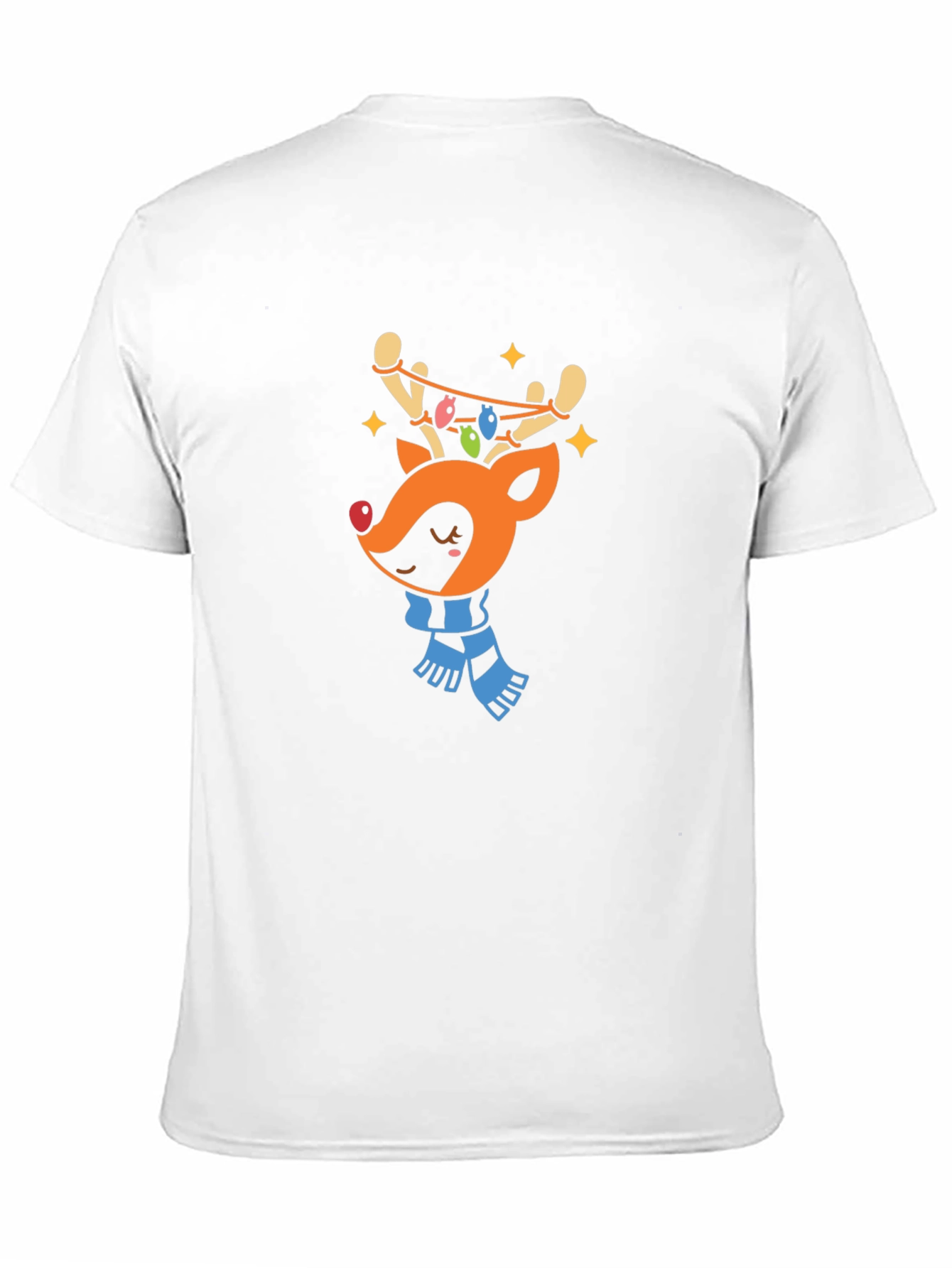 Festive Reindeer Graphic Tee - Holiday Cheer!