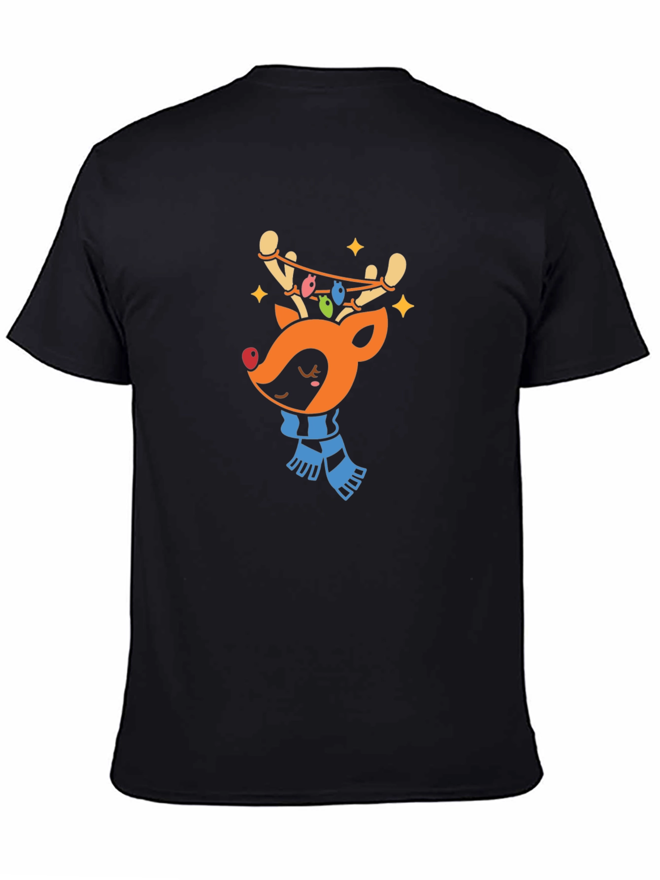 Festive Reindeer Graphic Tee - Holiday Cheer!