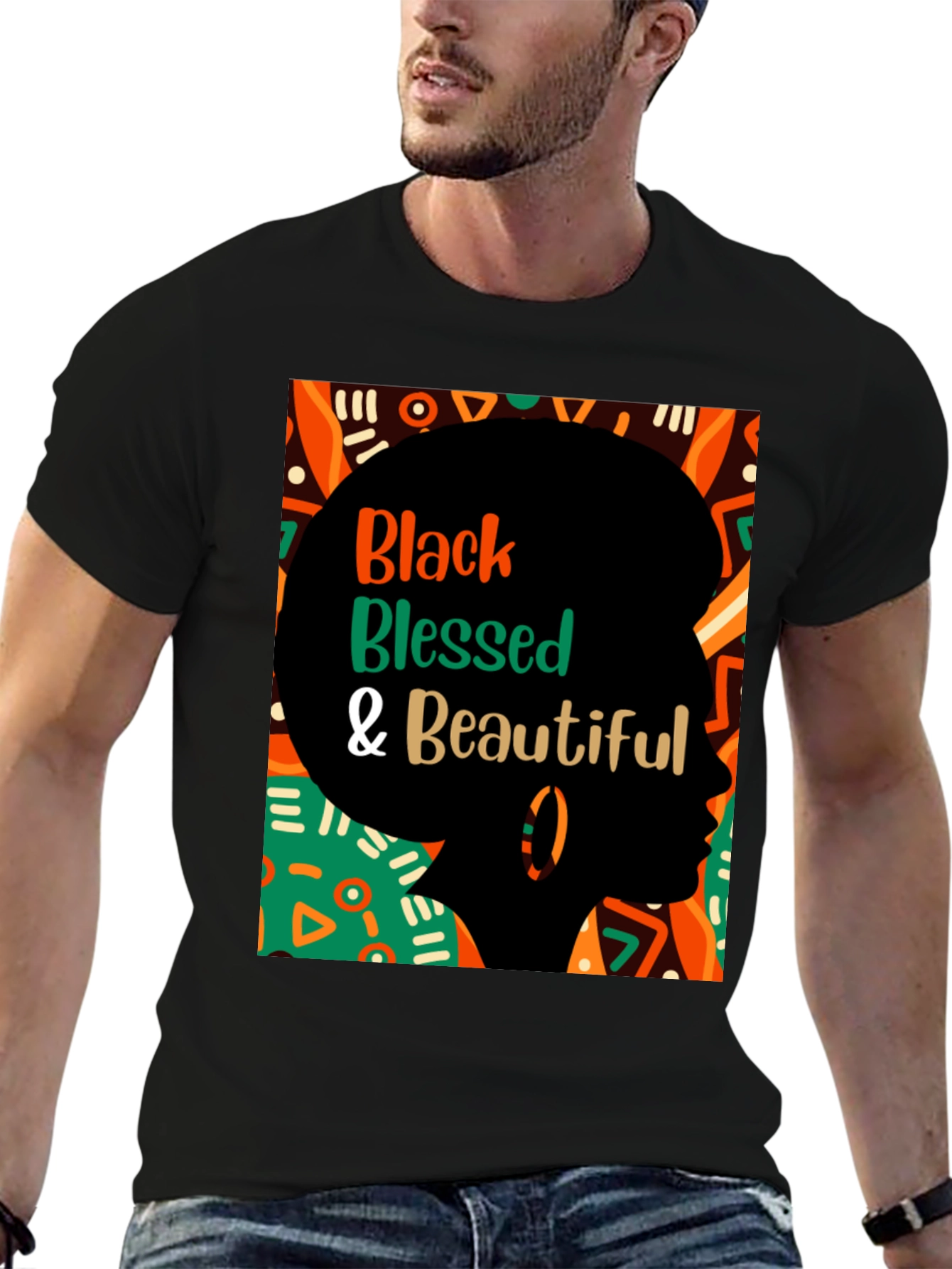 Black Blessed & Beautiful Graphic Tee