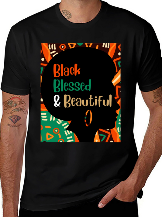 Black Blessed & Beautiful Graphic Tee