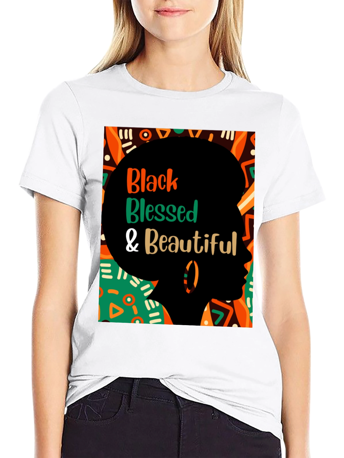 Black Blessed & Beautiful Graphic Tee