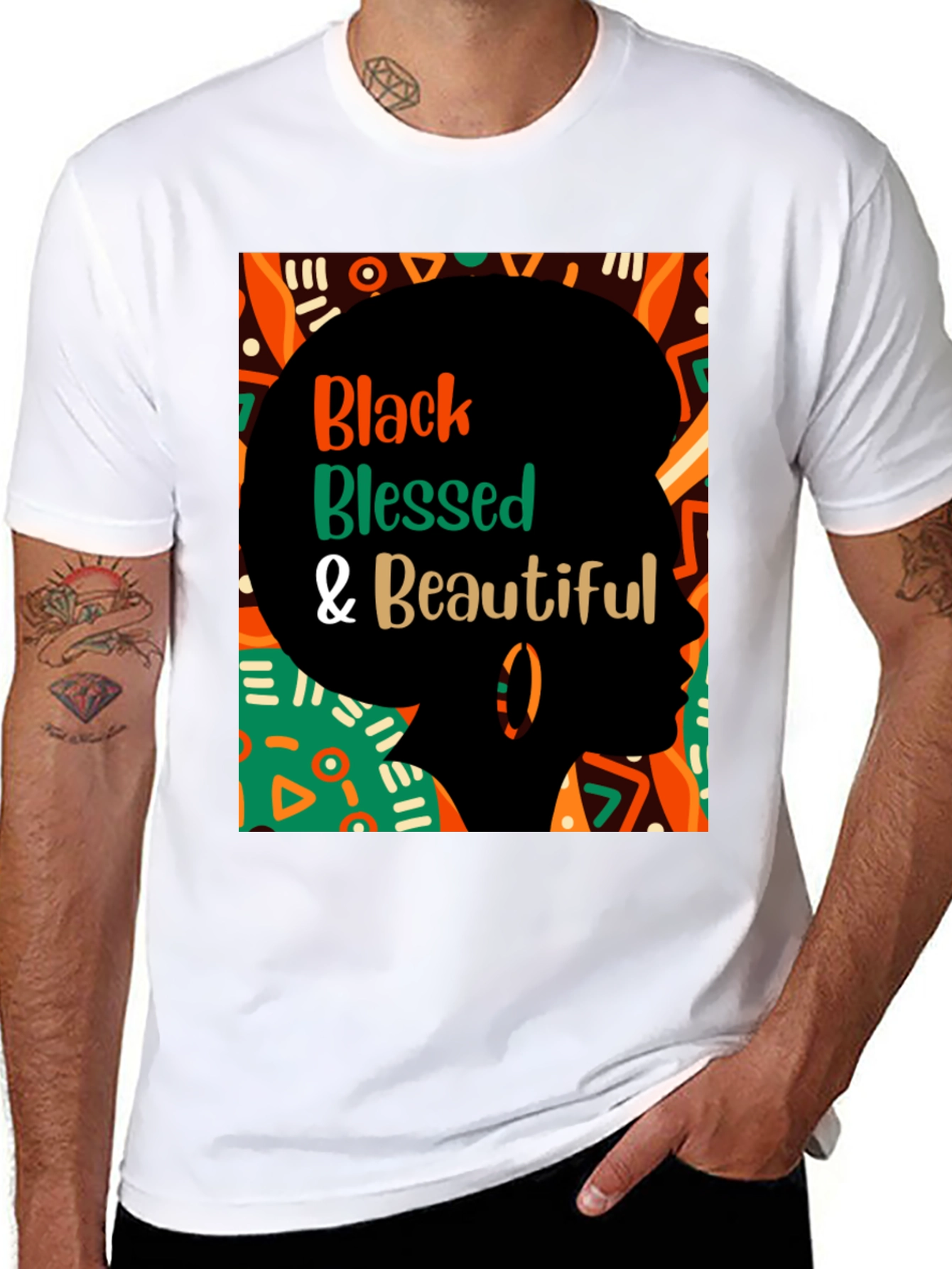 Black Blessed & Beautiful Graphic Tee