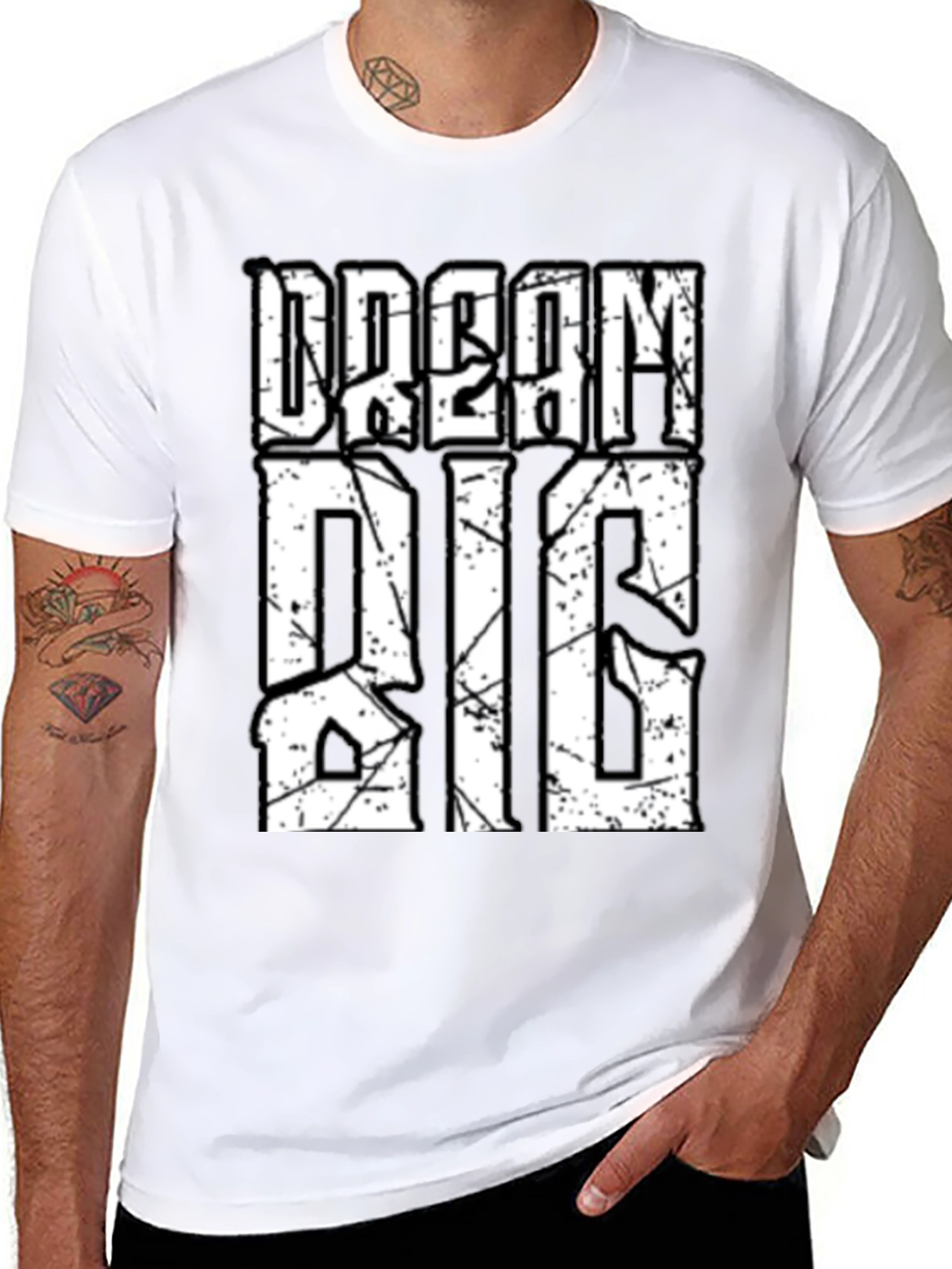Dream Big Graphic Tee - Motivational Black T-Shirt