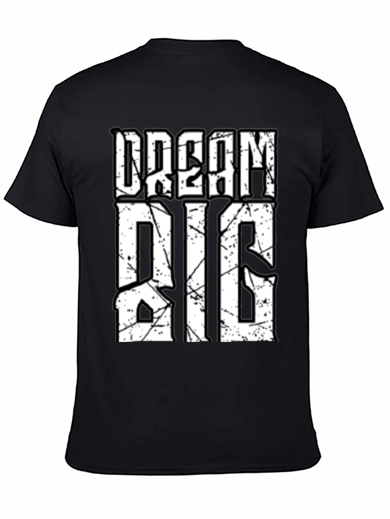 Dream Big Graphic Tee - Motivational Black T-Shirt