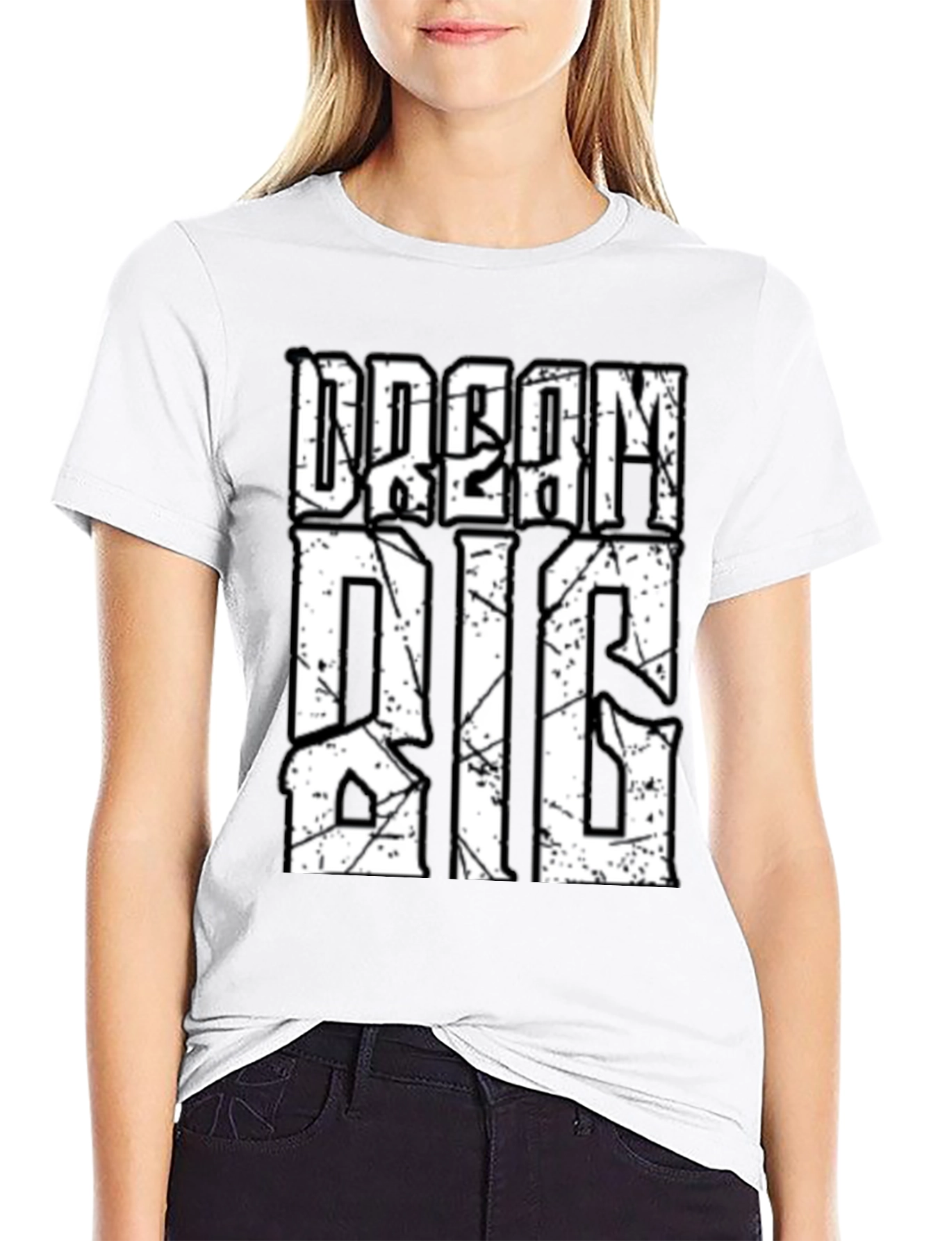 Dream Big Graphic Tee - Motivational Black T-Shirt