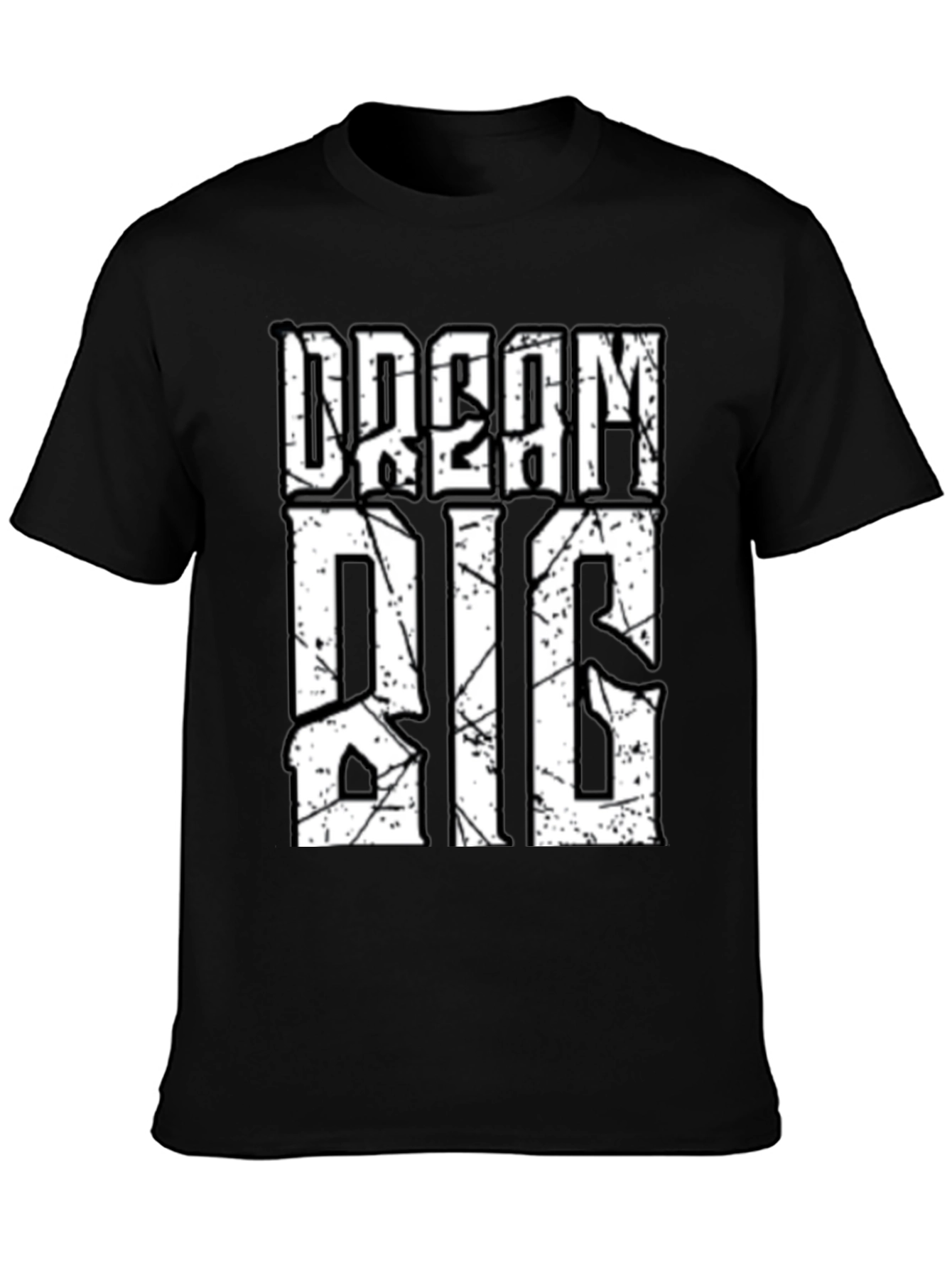 Dream Big Graphic Tee - Motivational Black T-Shirt