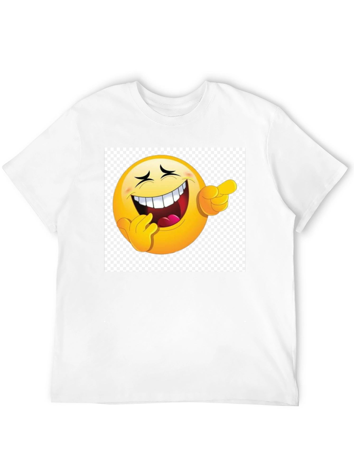 Laughing Emoji Graphic Black T-Shirt