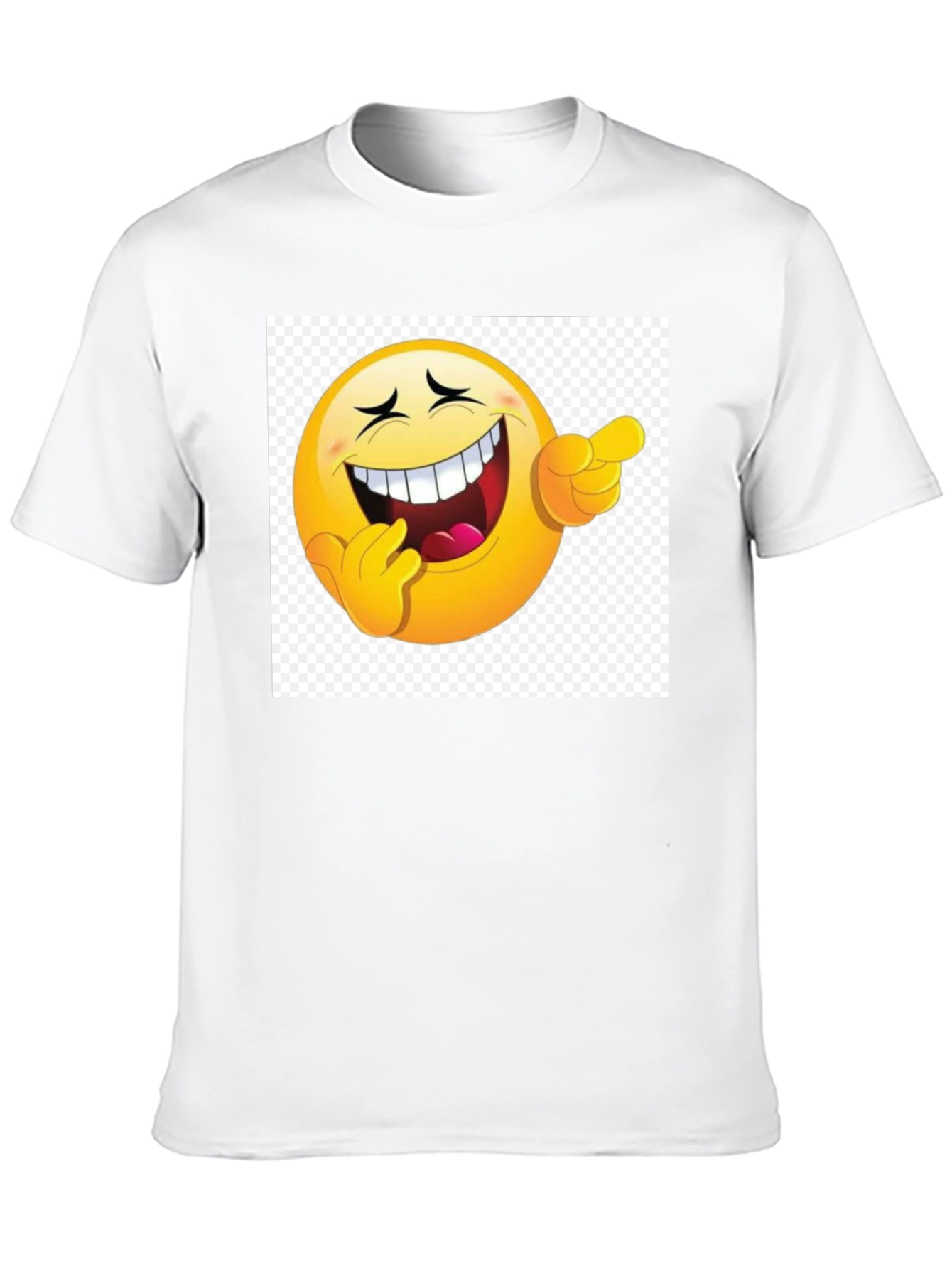 Laughing Emoji Graphic Black T-Shirt