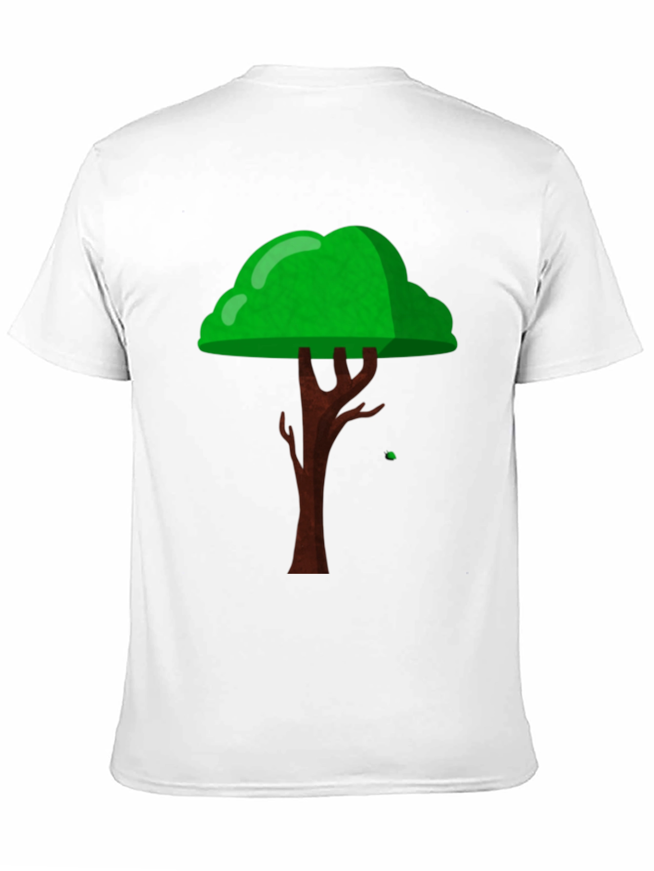 Cartoon Tree Graphic Black T-Shirt