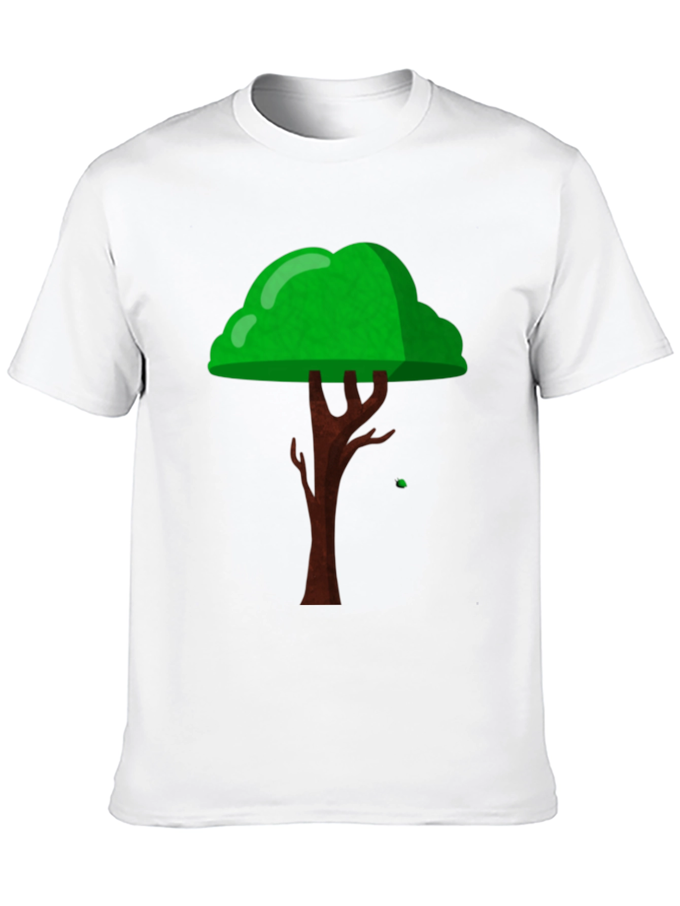 Cartoon Tree Graphic Black T-Shirt