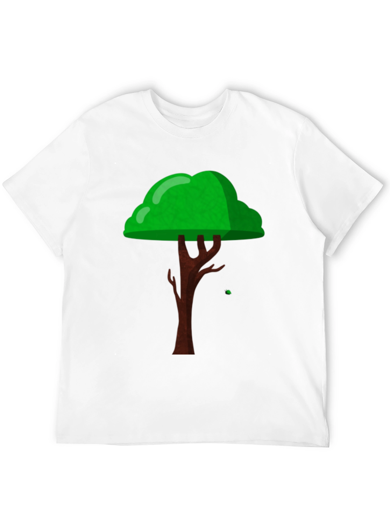 Cartoon Tree Graphic Black T-Shirt