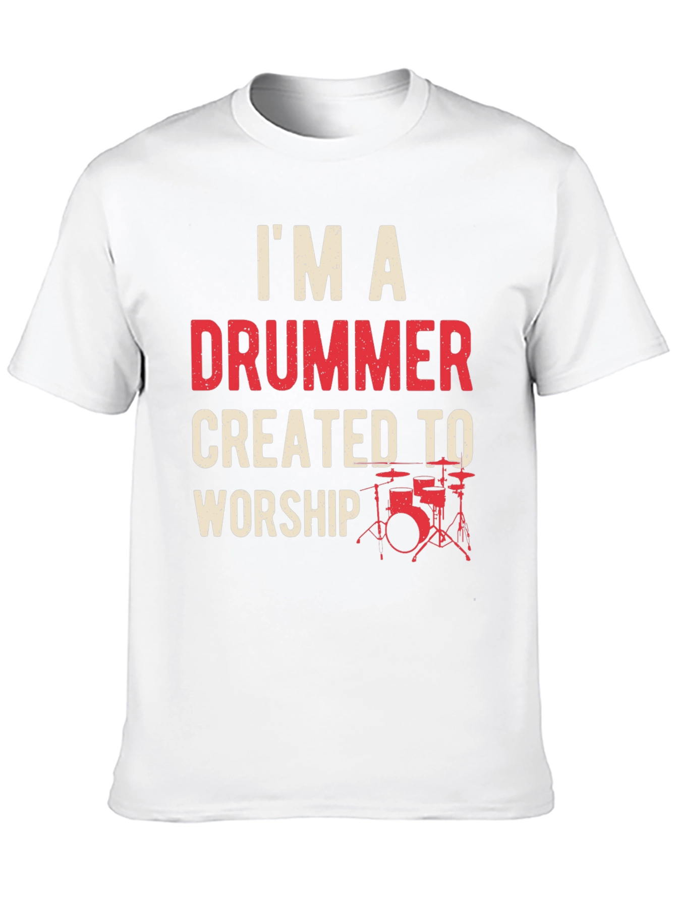 Drummer Worship Graphic Tee - Black