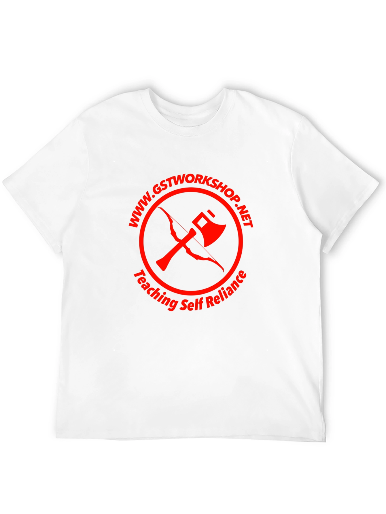 GSTWorkshop Black T-Shirt: Teaching Self Reliance