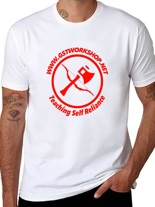 GSTWorkshop Black T-Shirt: Teaching Self Reliance
