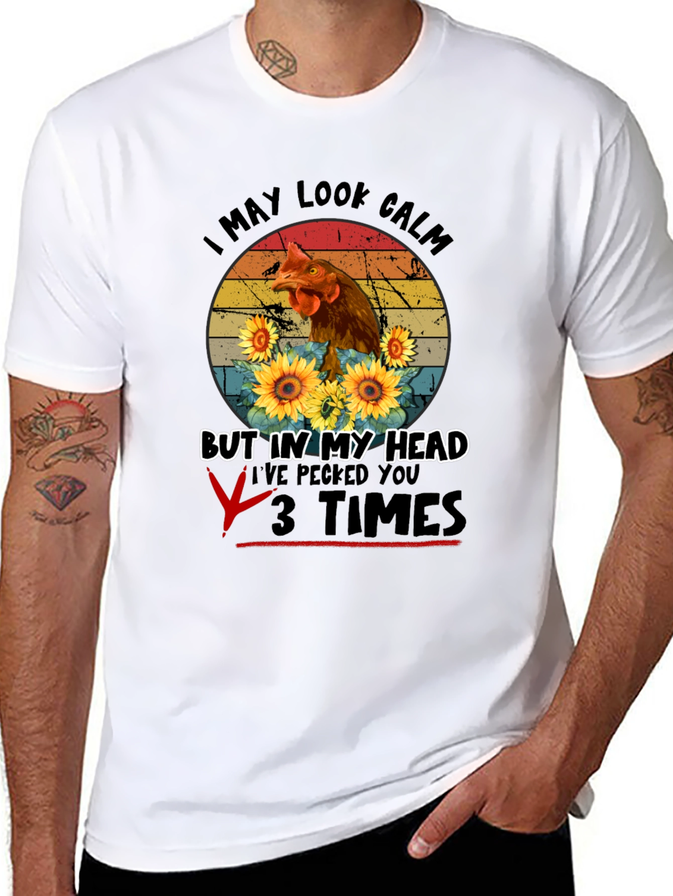 Calm Chicken Graphic Tee