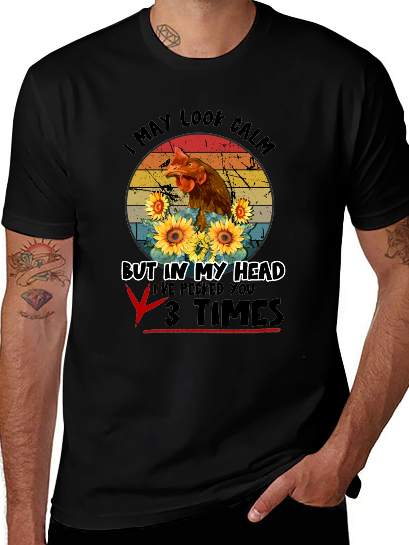 Calm Chicken Graphic Tee
