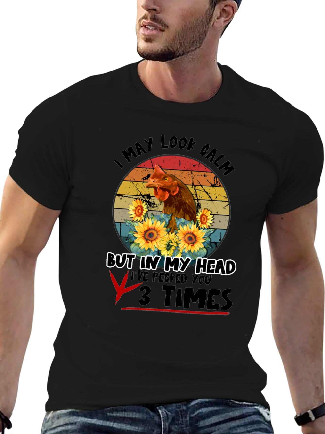 Calm Chicken Graphic Tee